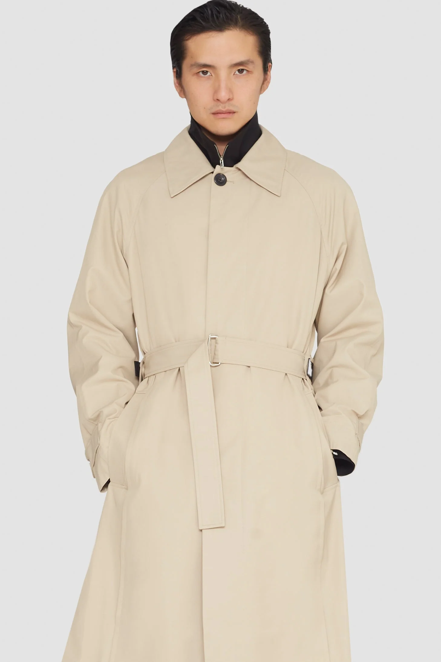 Mid-Length Belted Trench Coat - Image 4