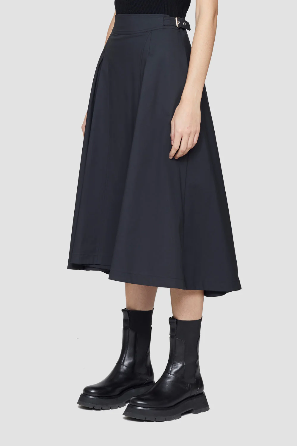 Box-Pleat A-Line Midi Skirt - Image 3