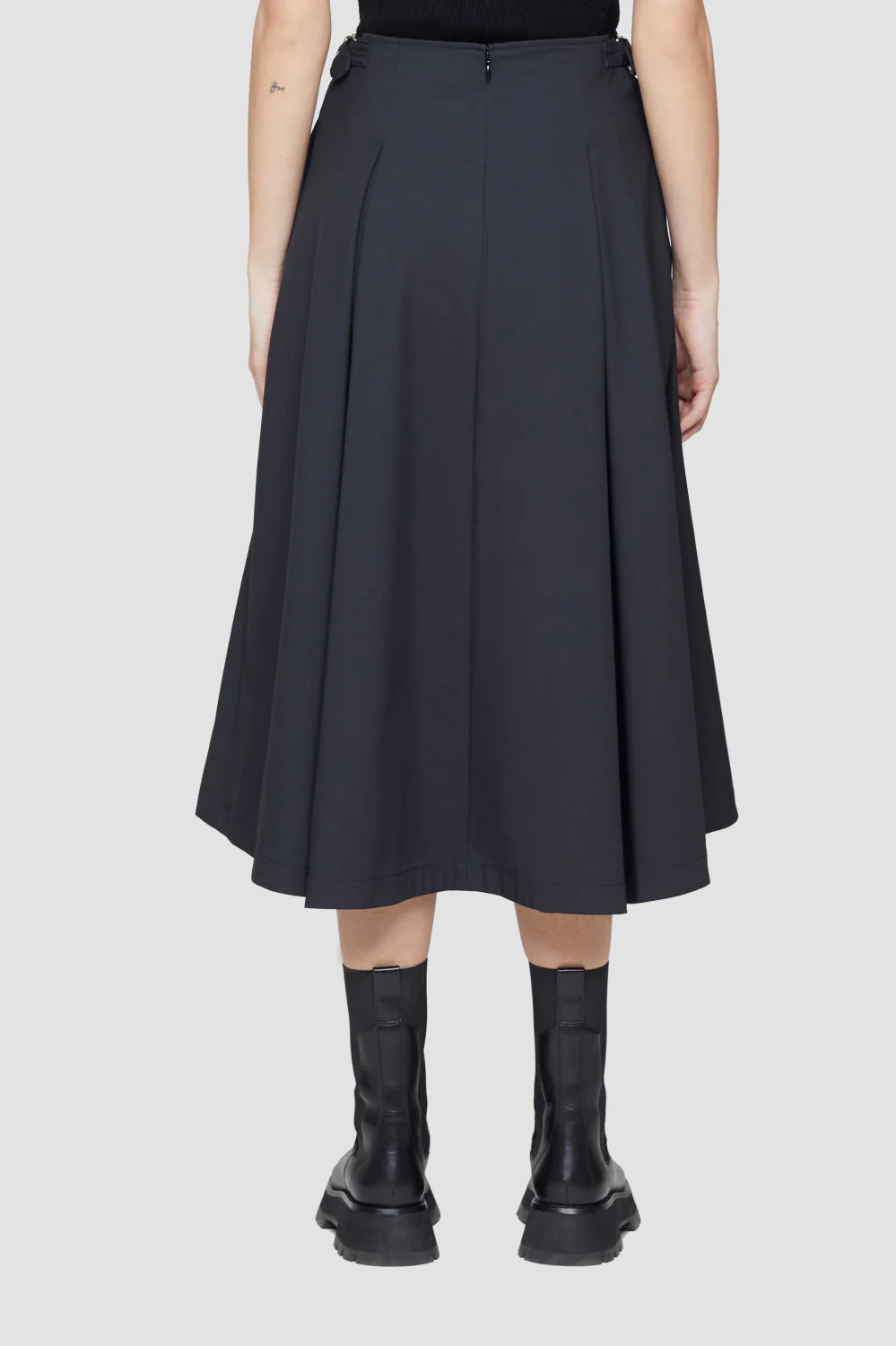 Box-Pleat A-Line Midi Skirt - Image 4