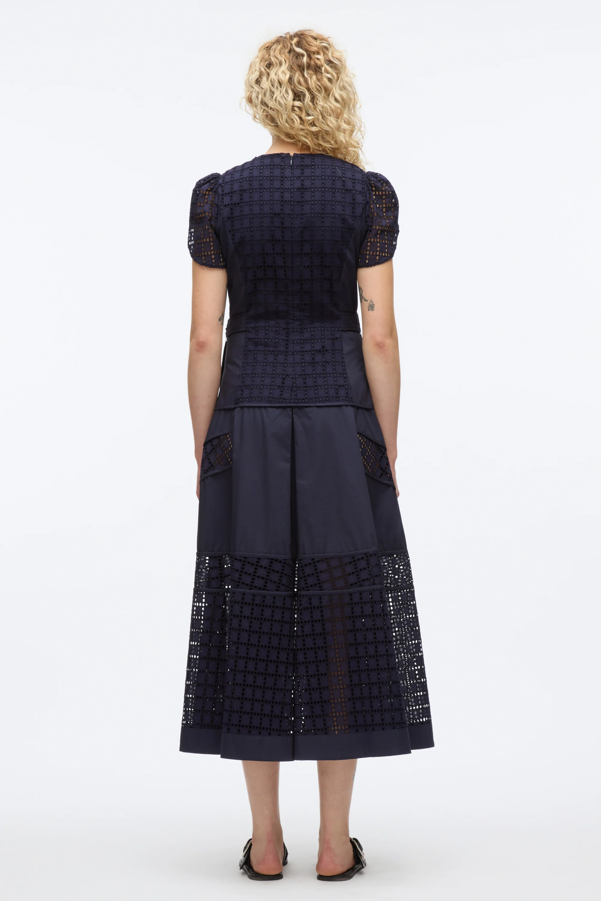 Broderie Anglaise Tulip Dress - Image 4