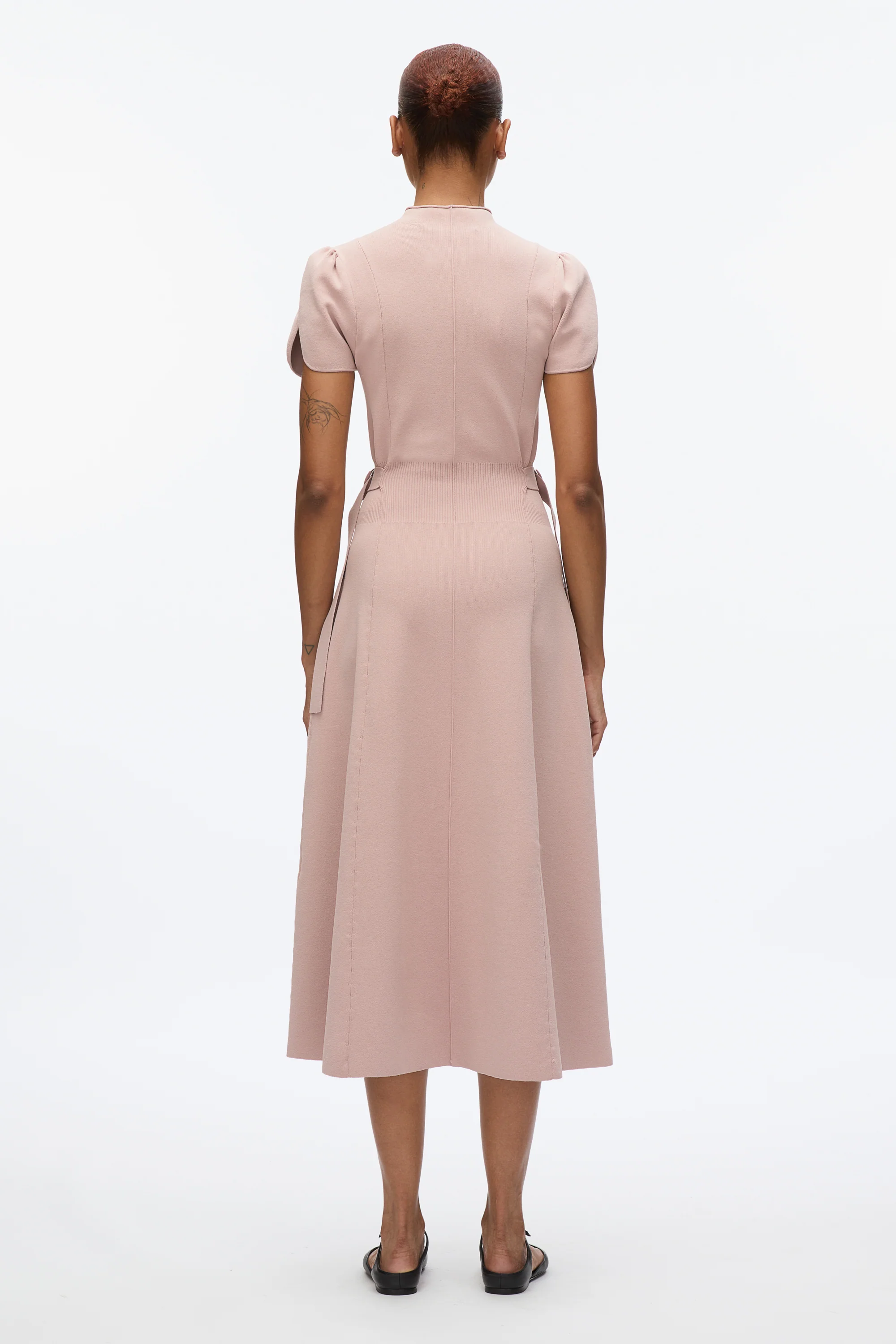 Compact Rib Tulip Dress - Image 3