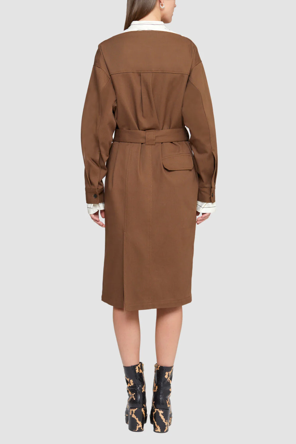 Cotton Twill Belted Ls Utility Drs - Image 4