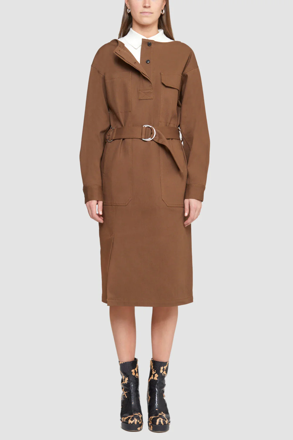 Cotton Twill Belted Ls Utility Drs - Image 6