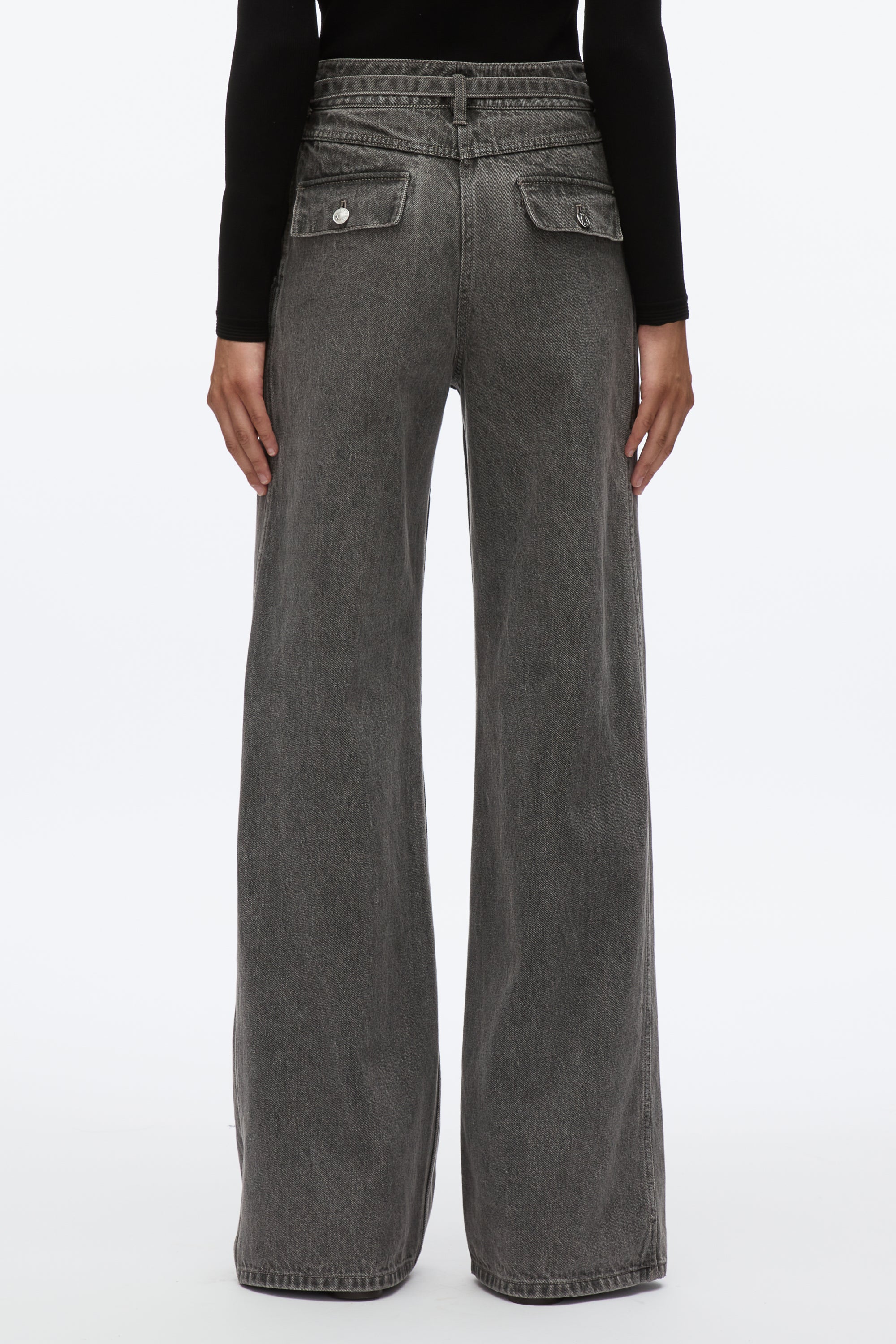 Cargo Wide Leg Belted Jeans - Image 4