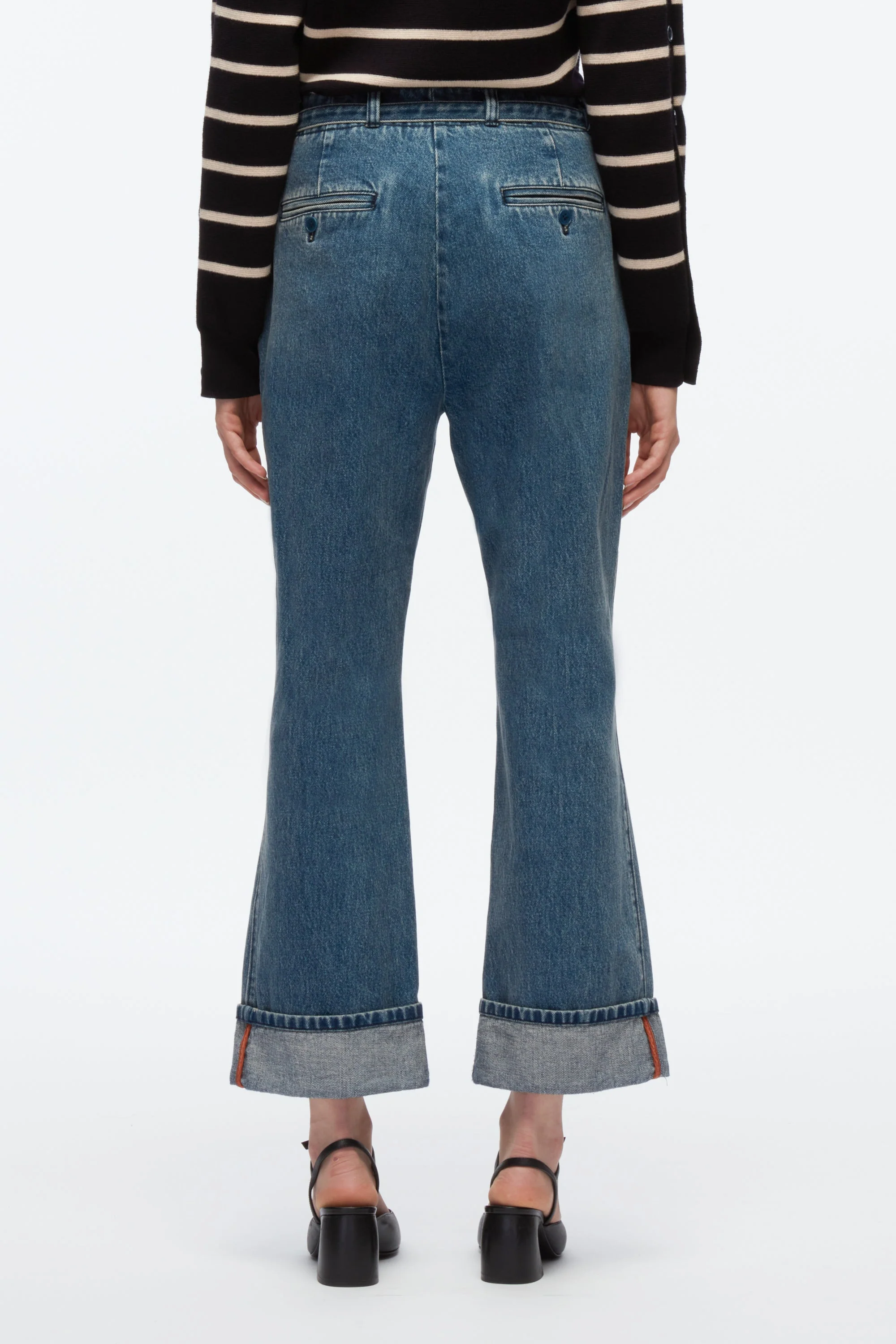 Denim Kick Flare Pant - Image 4