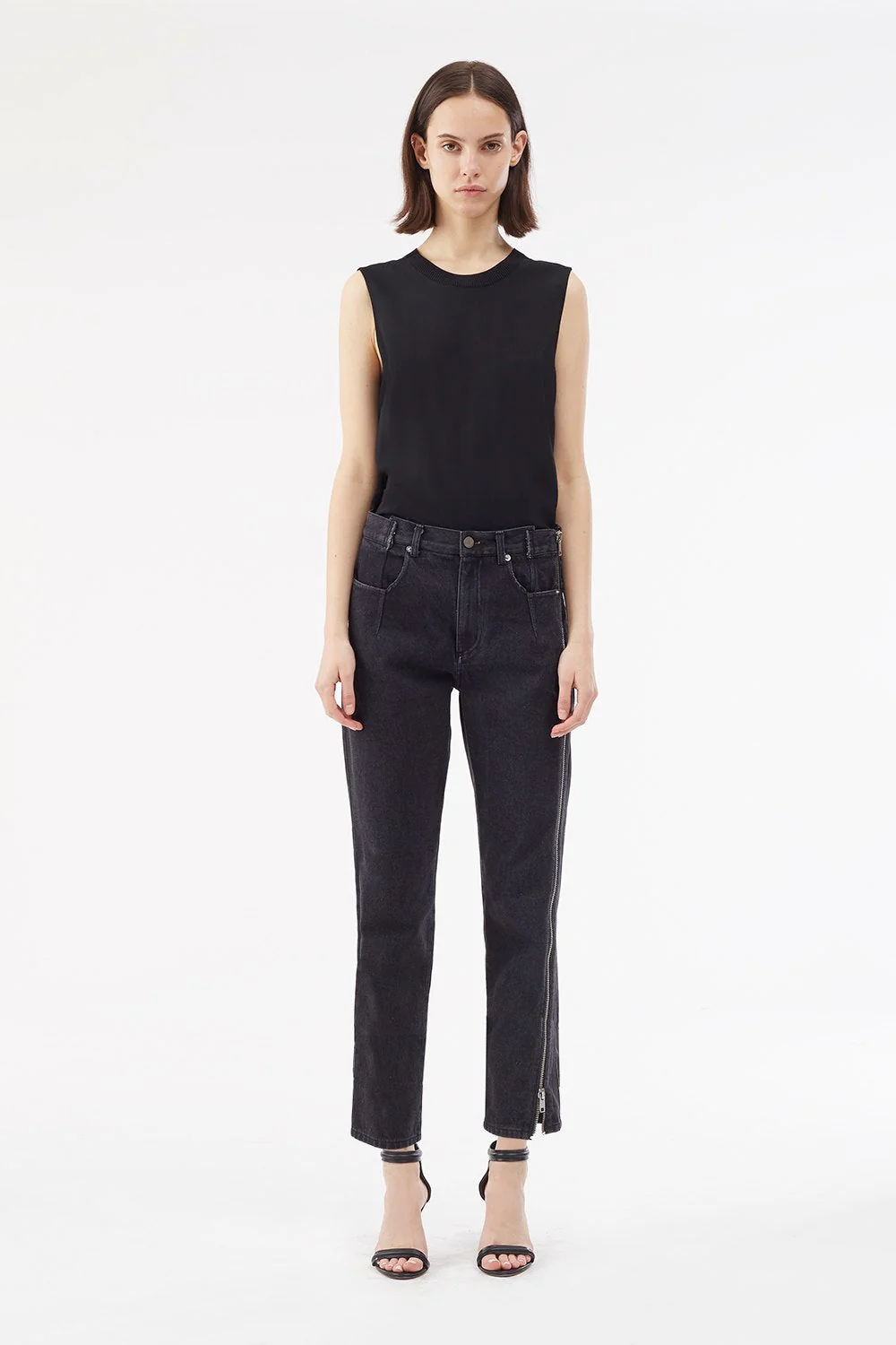 Zippered Denim Pant - Image 5