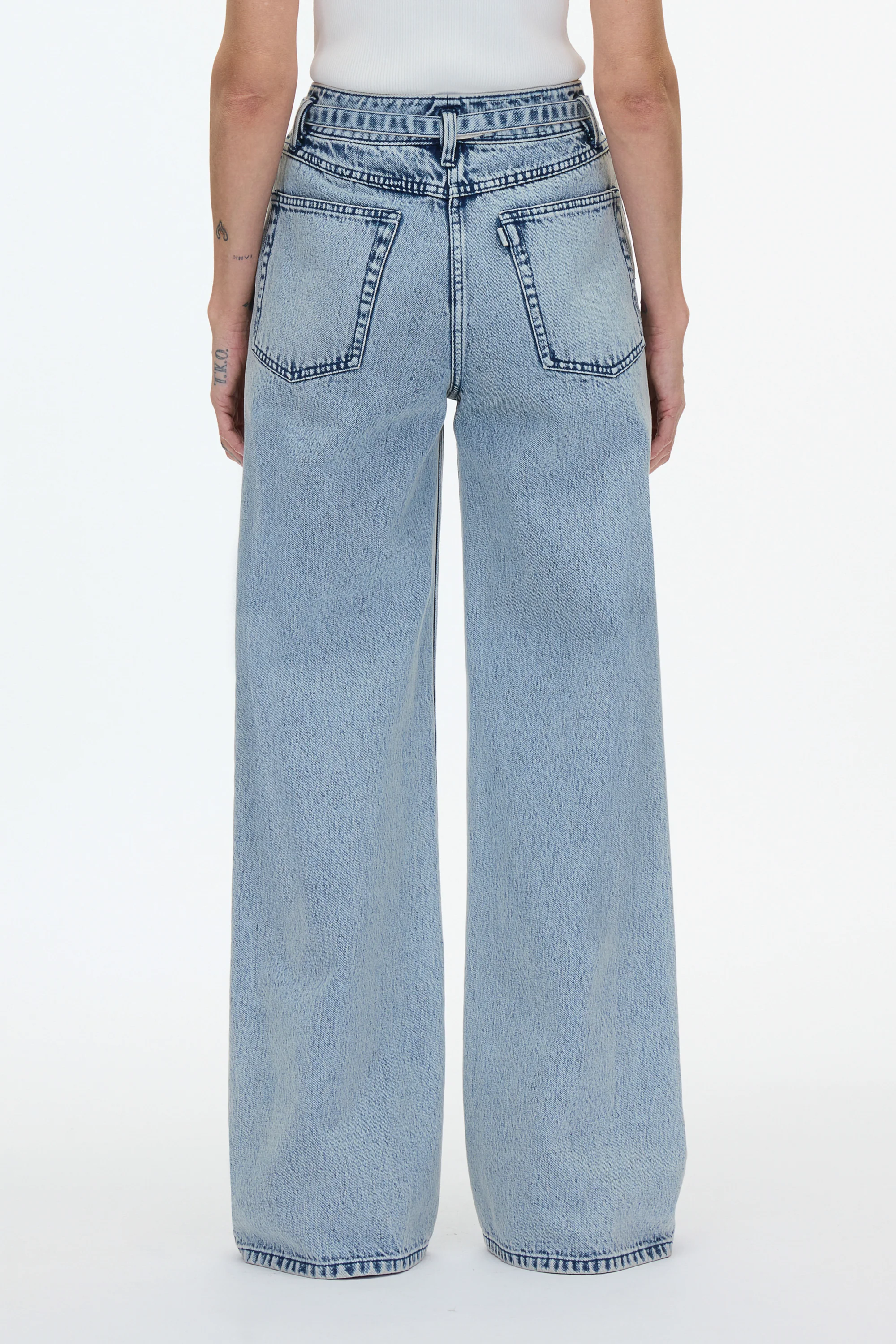 Wide Leg Belted Jean - Image 4