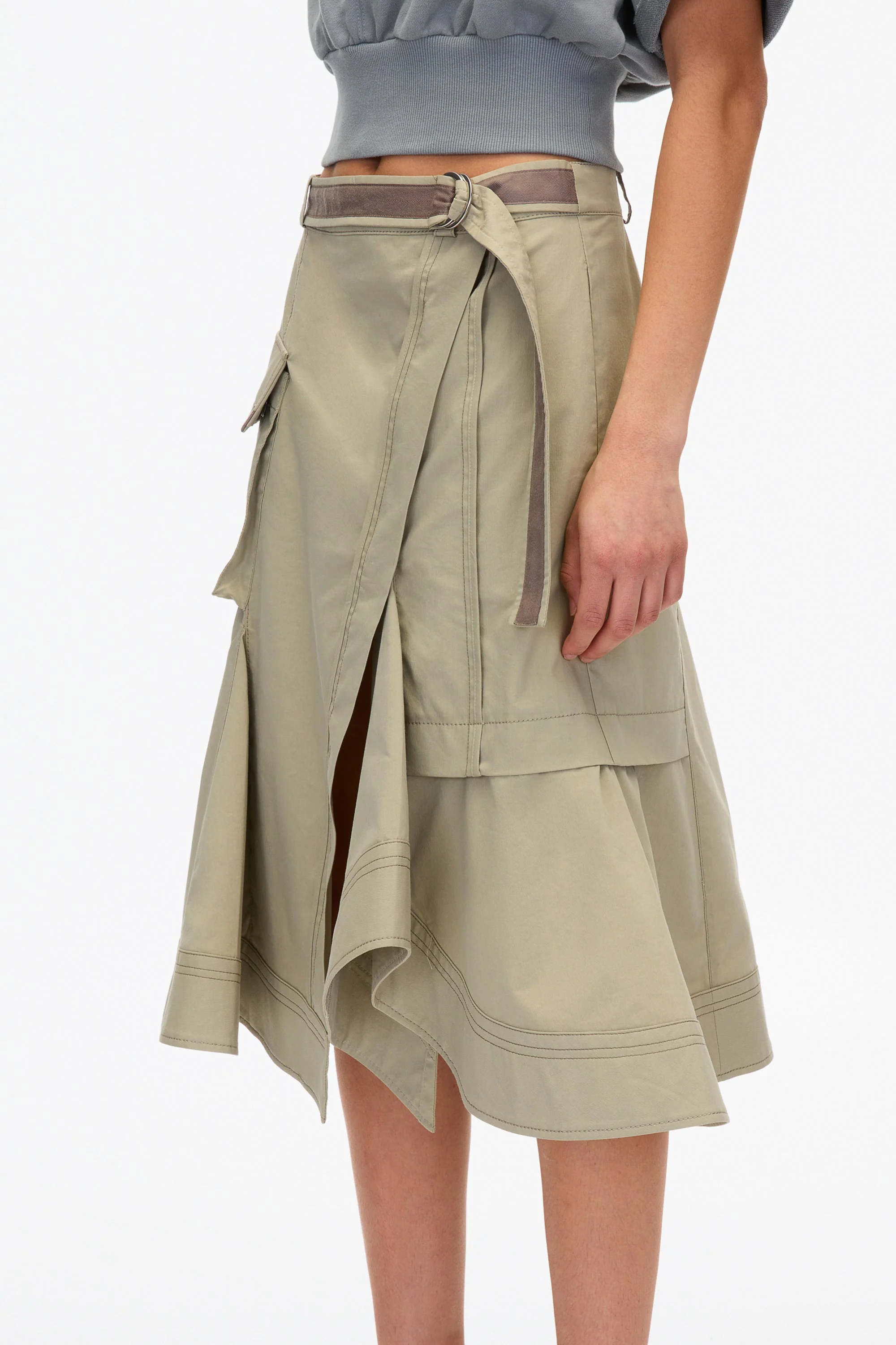 Layered Flounce Cargo Skirt - Image 10