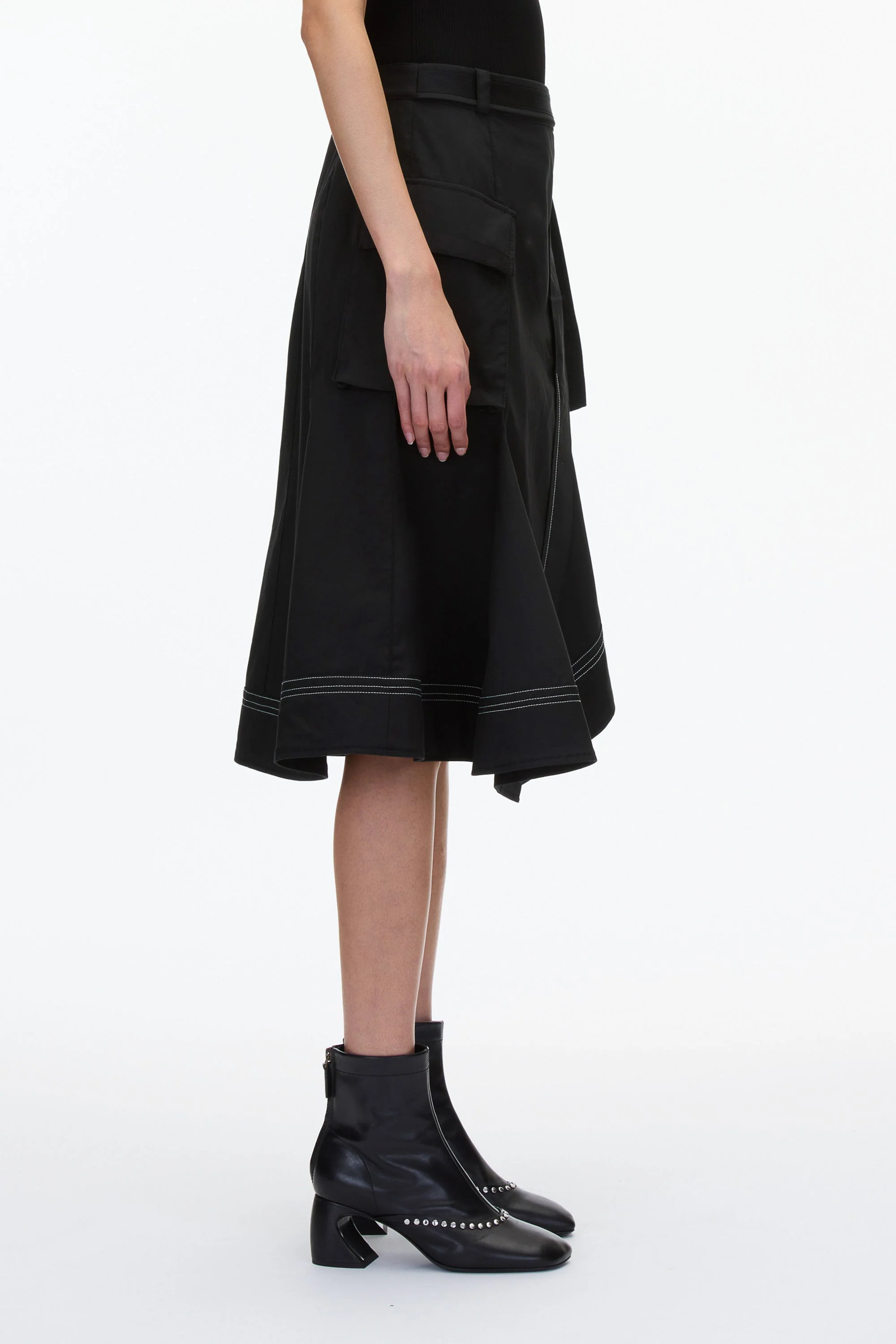Layered Flounce Cargo Skirt - Image 3