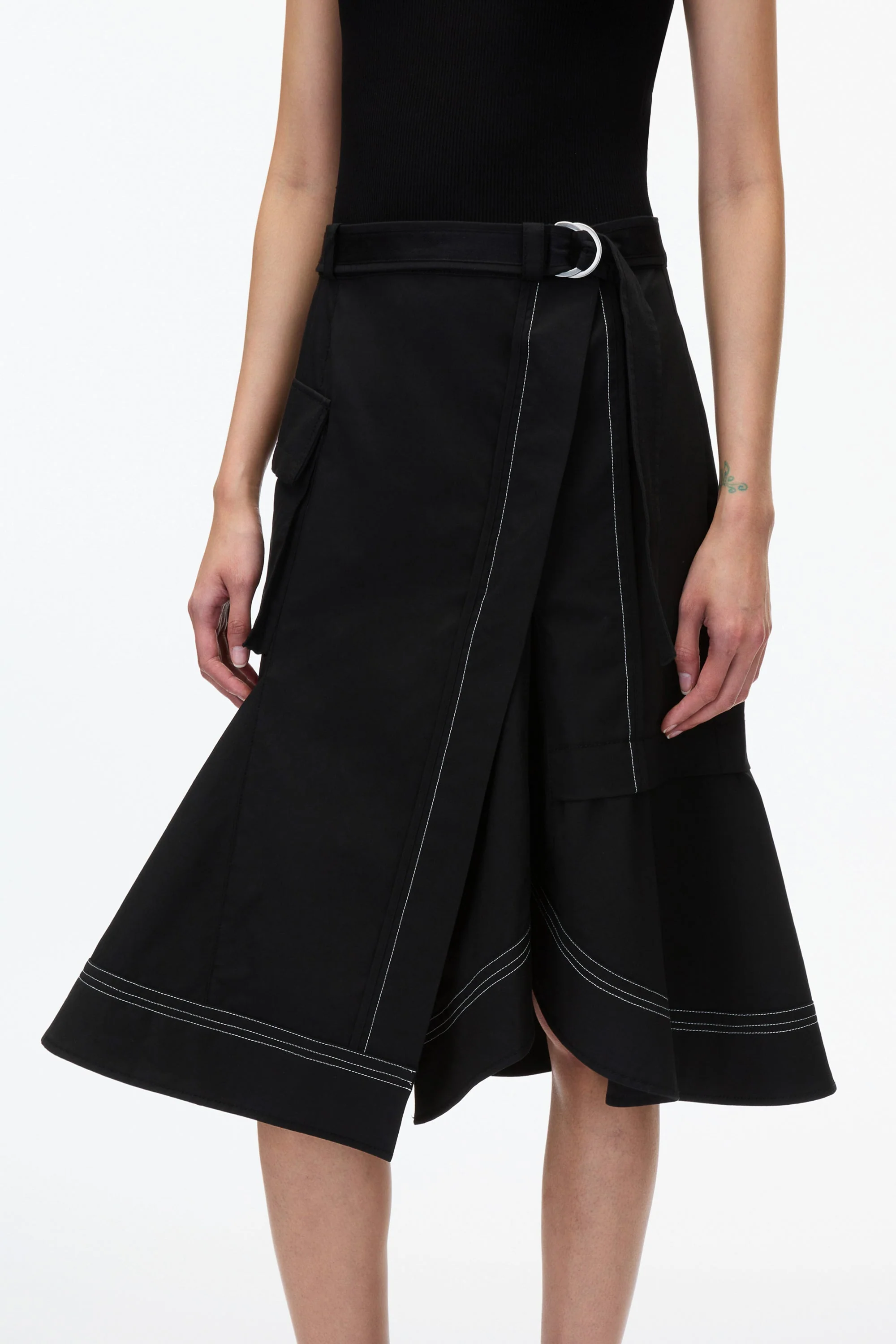 Layered Flounce Cargo Skirt - Image 5