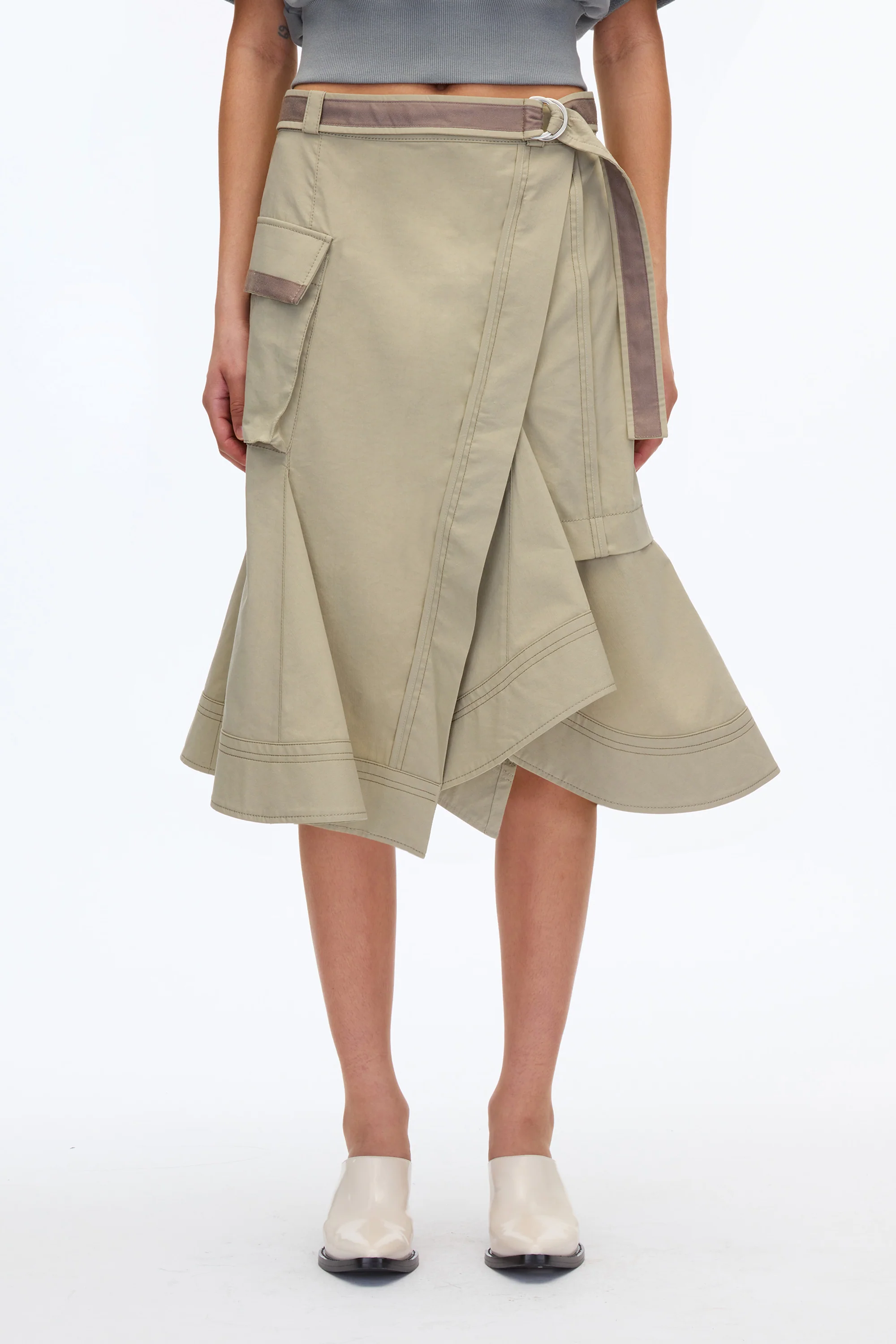 Layered Flounce Cargo Skirt - Image 7