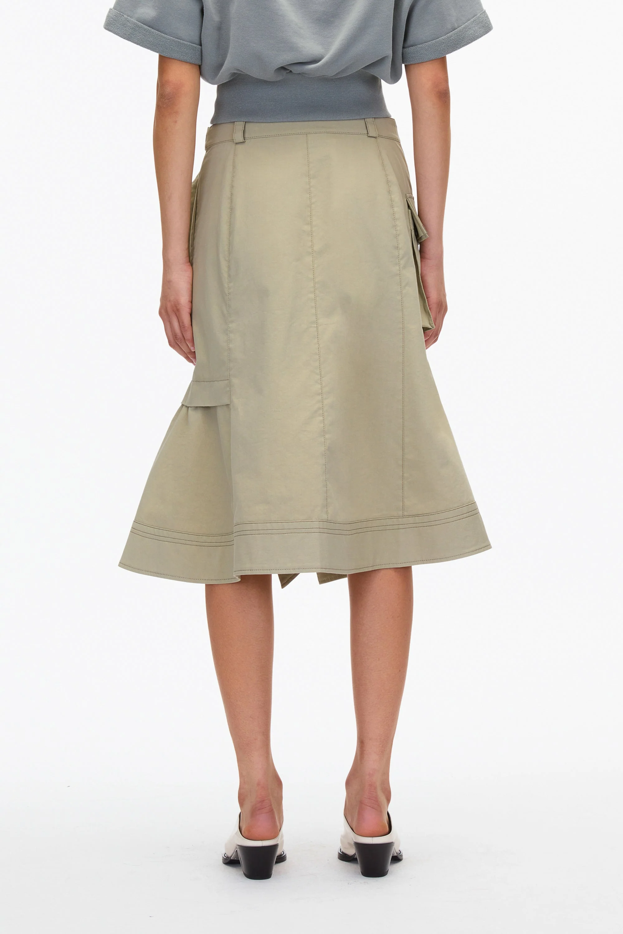 Layered Flounce Cargo Skirt - Image 9