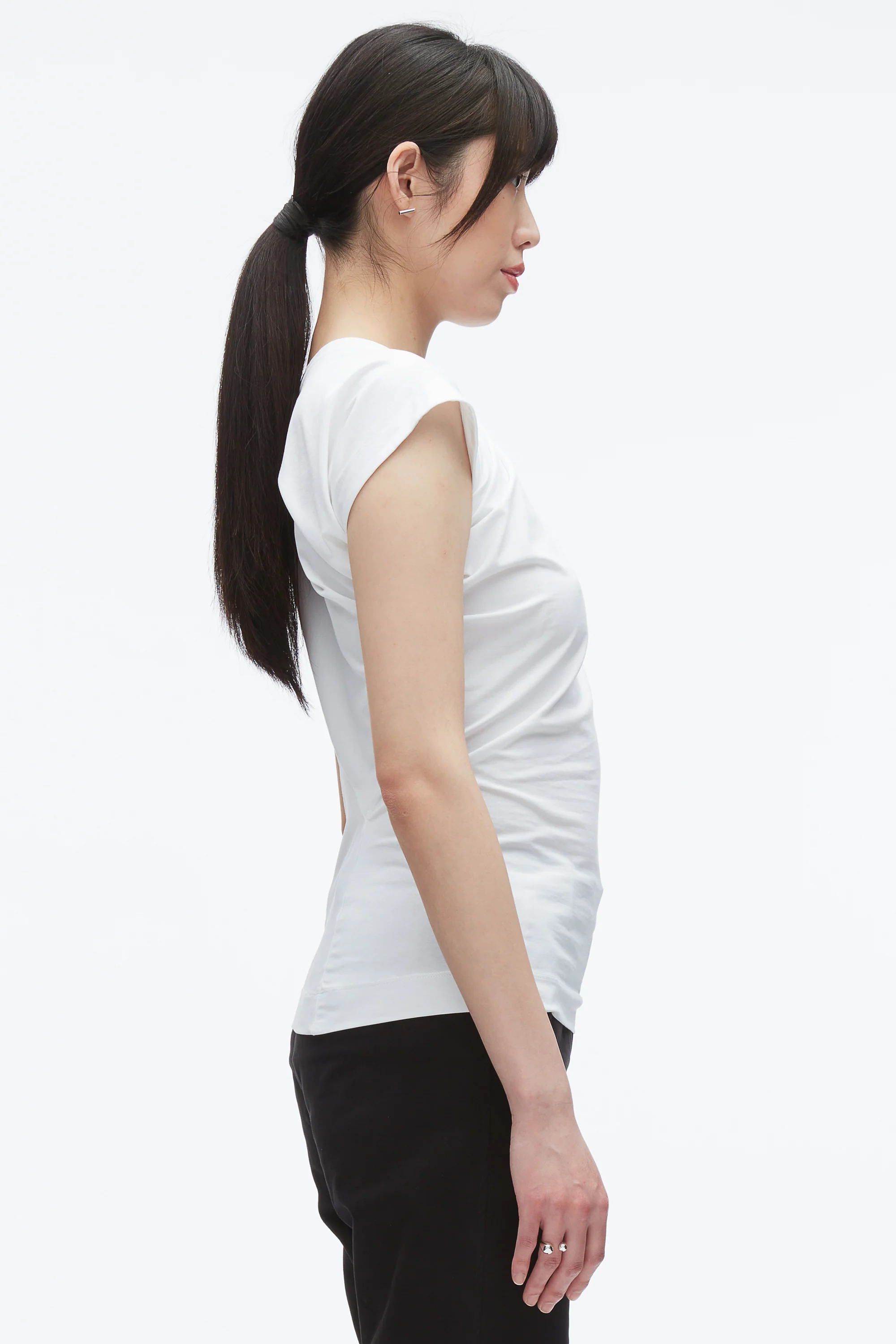 Draped Asymmetric T-Shirt - Image 10
