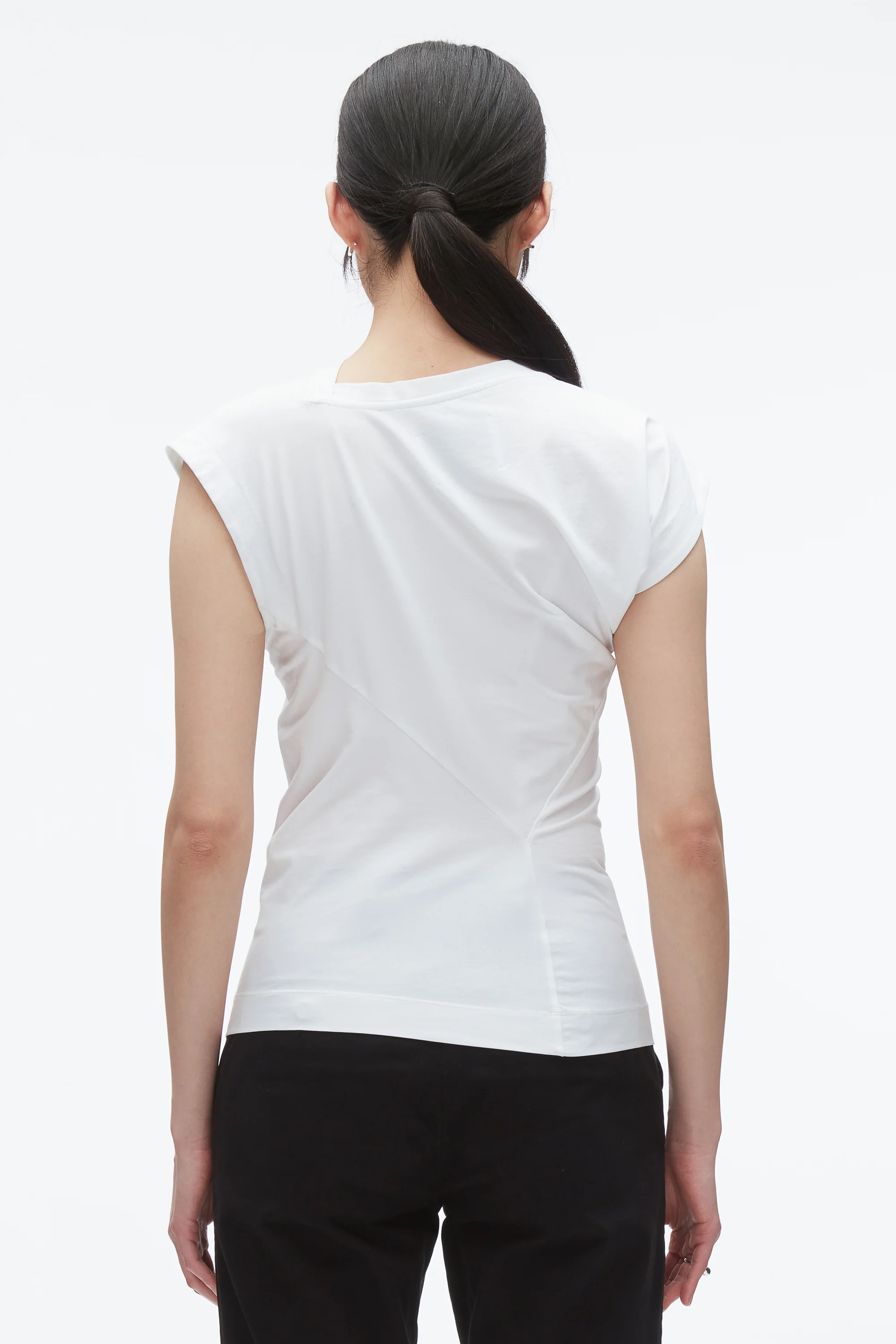 Draped Asymmetric T-Shirt - Image 11
