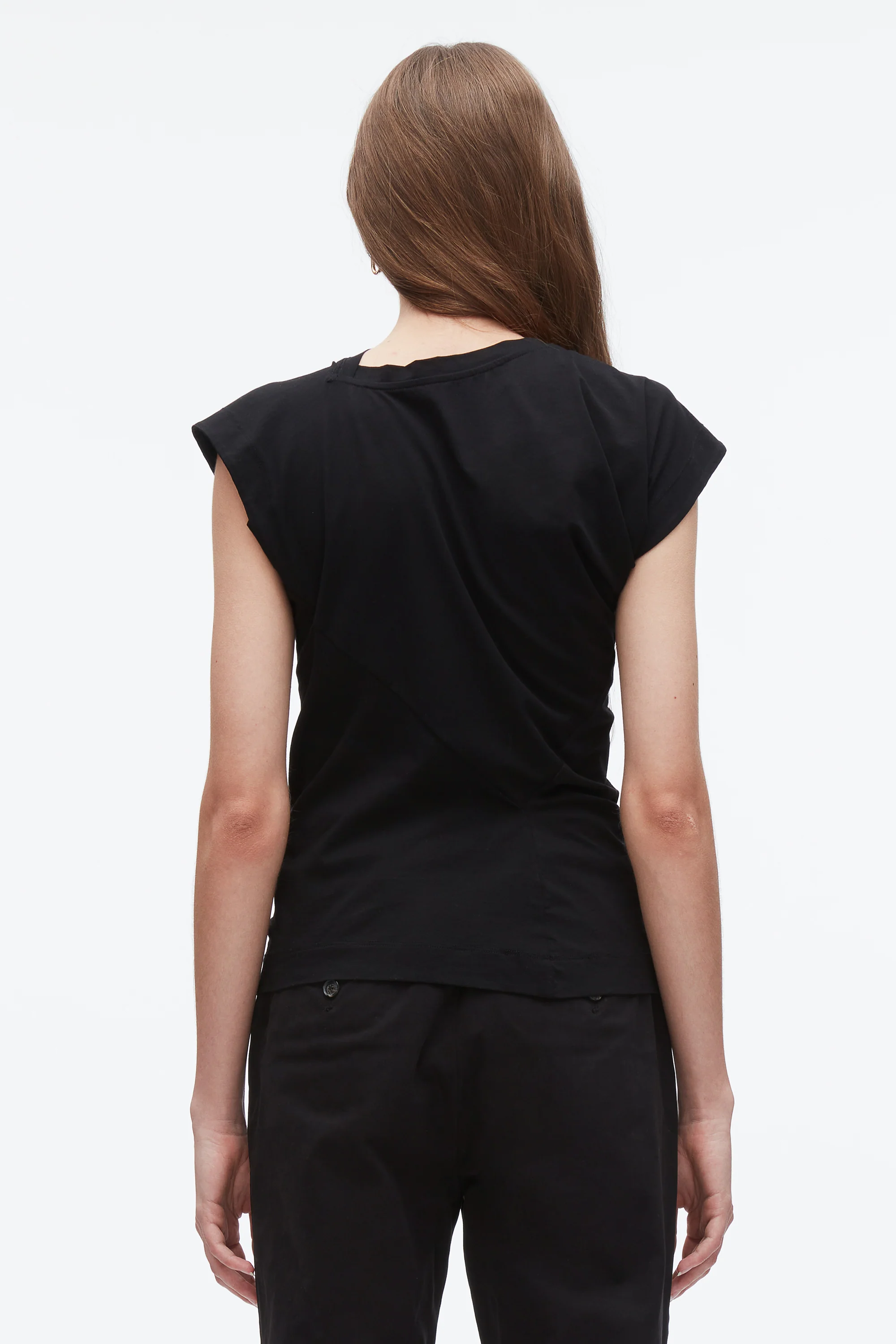 Draped Asymmetric T-Shirt - Image 5