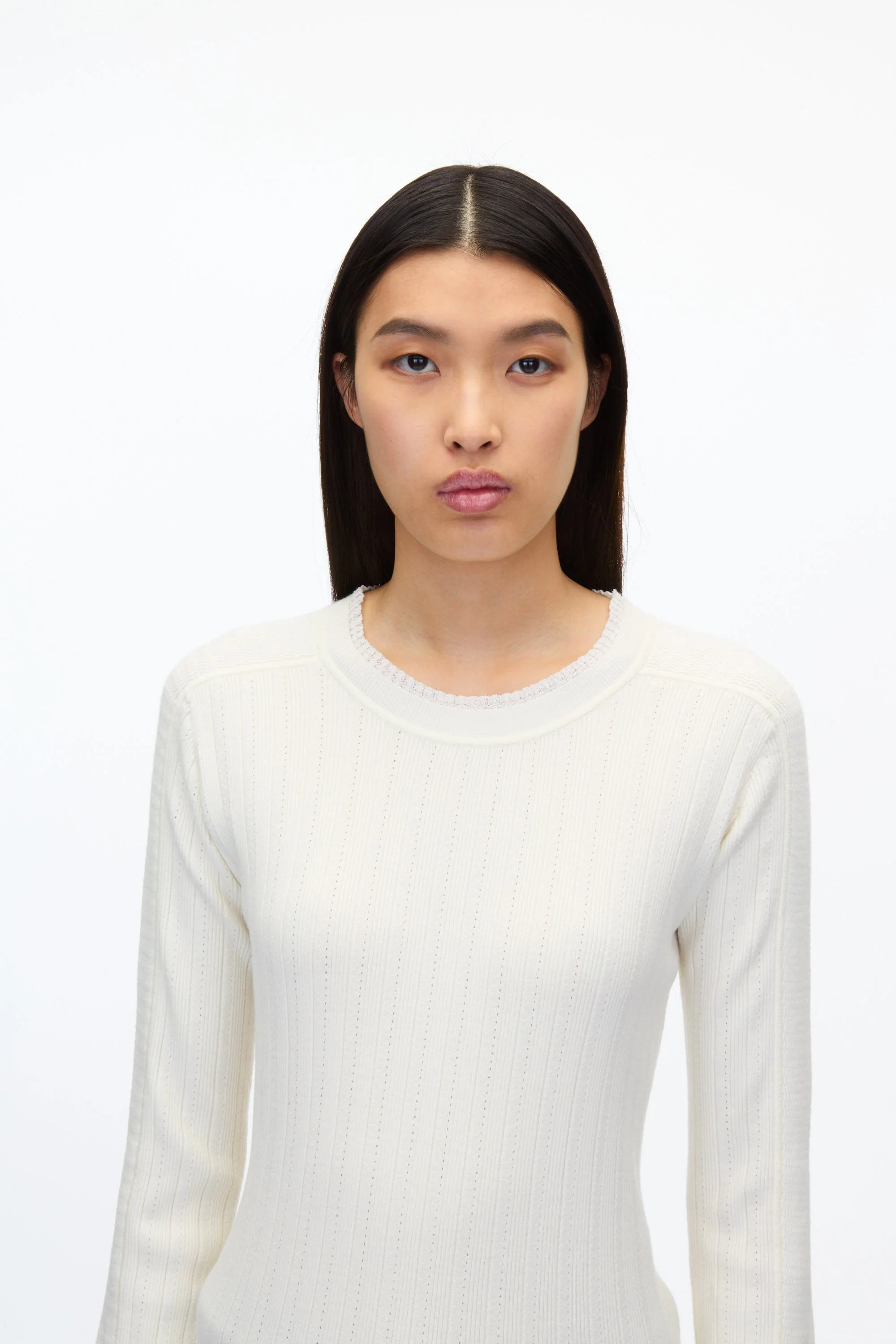 Draped Boatneck Long Sleeve Tee - Image 9