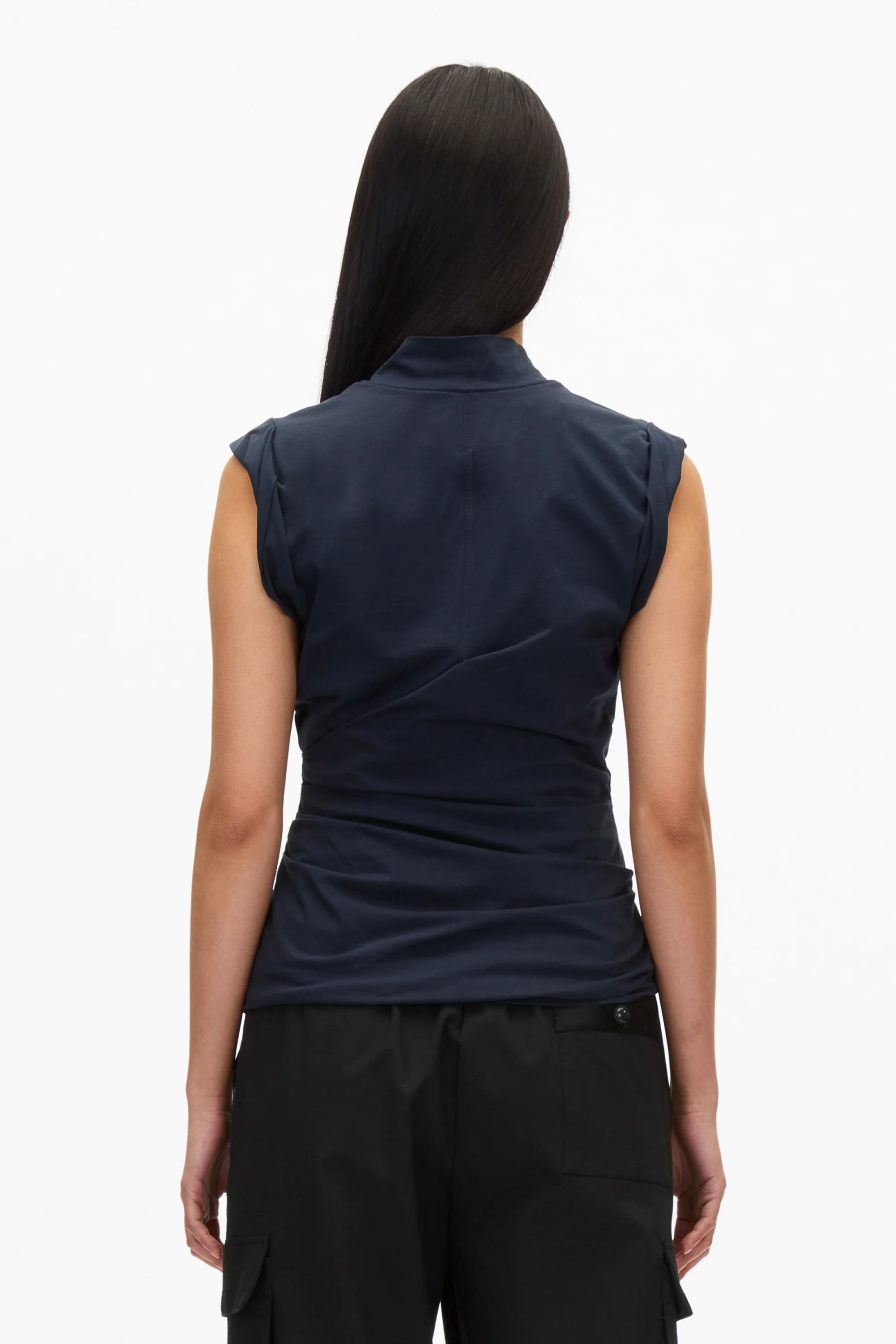 Draped Mockneck Tank - Image 8