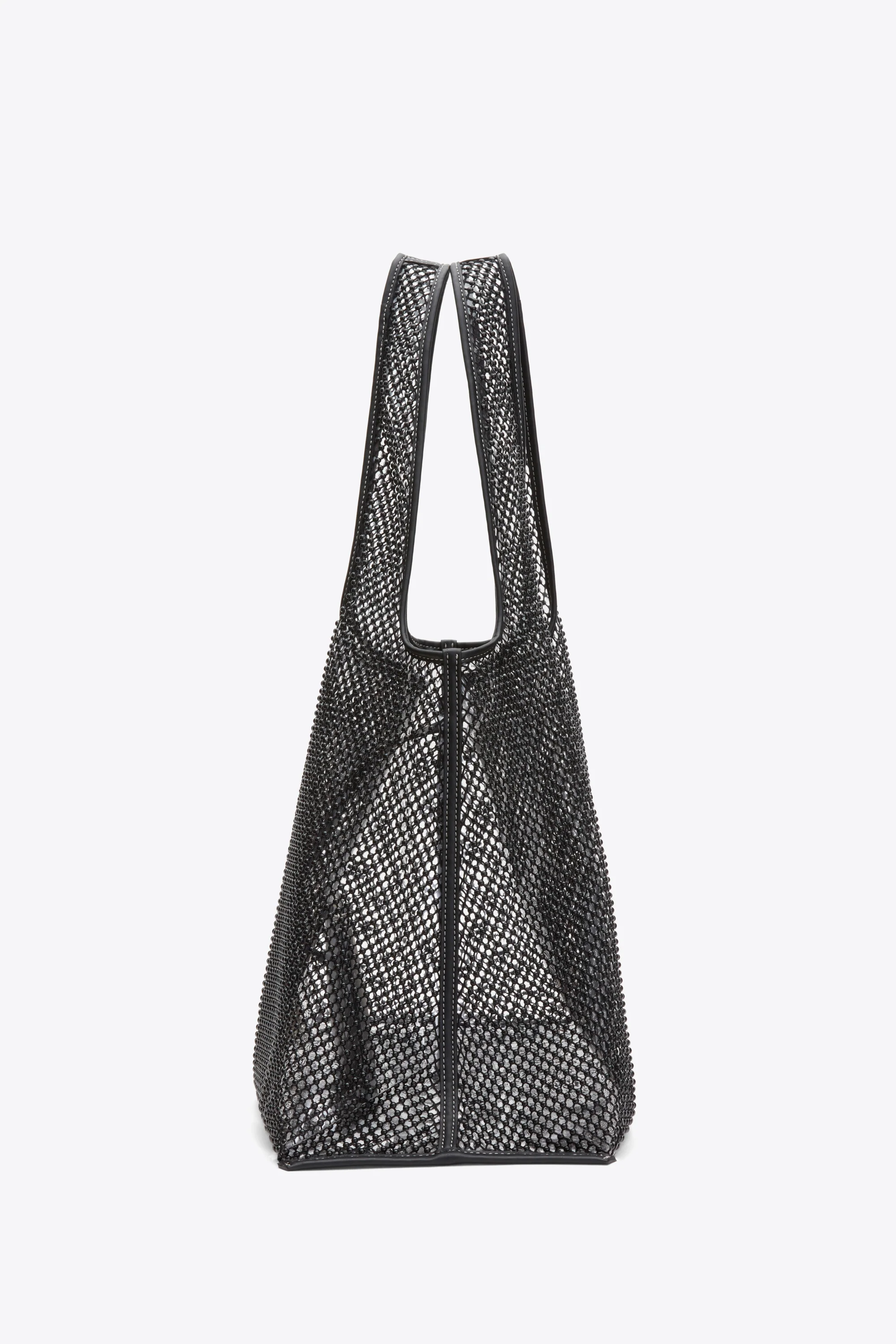 Embellished Mesh Market Tote - Image 3