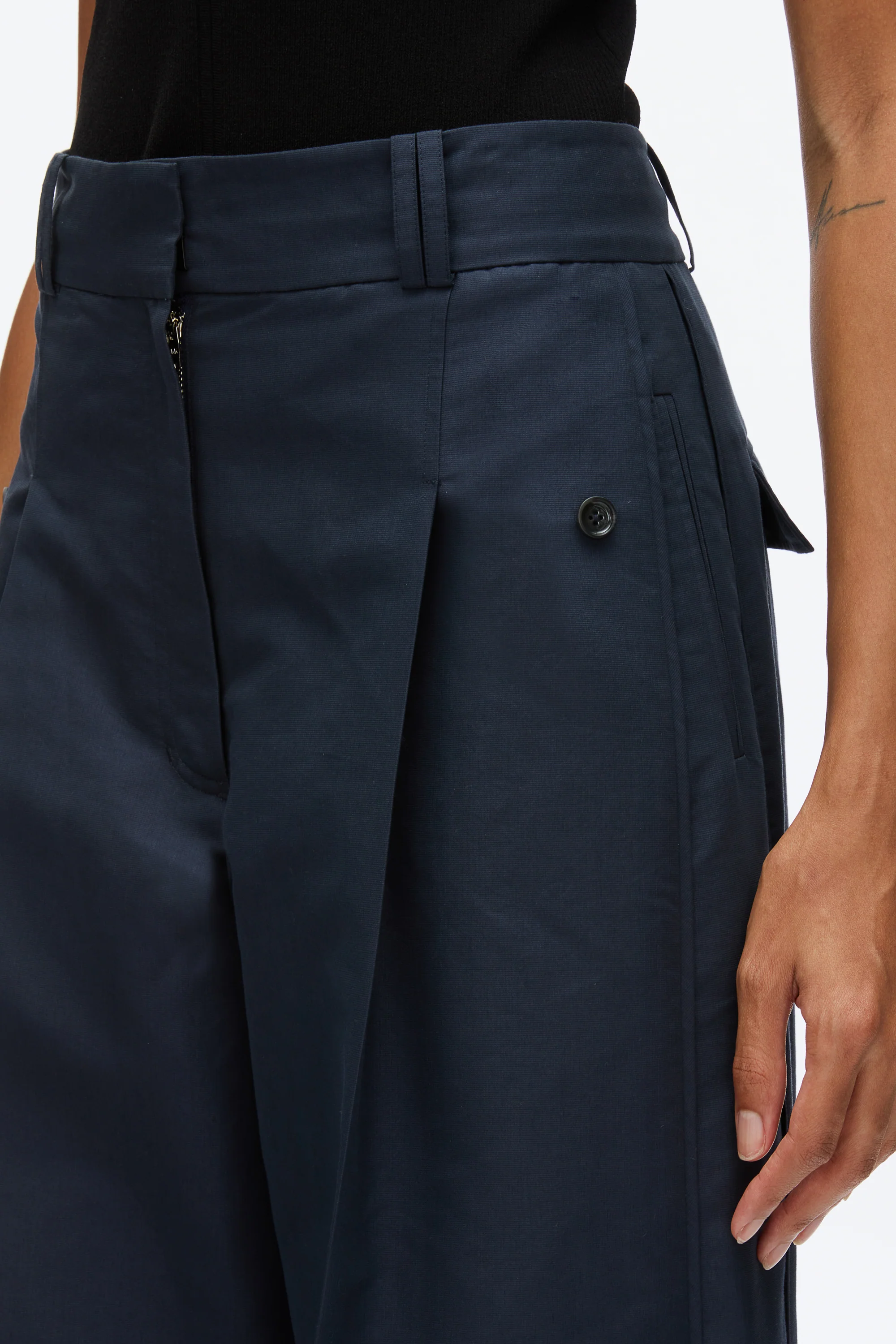 Pleated Wide Leg Trouser - Image 15