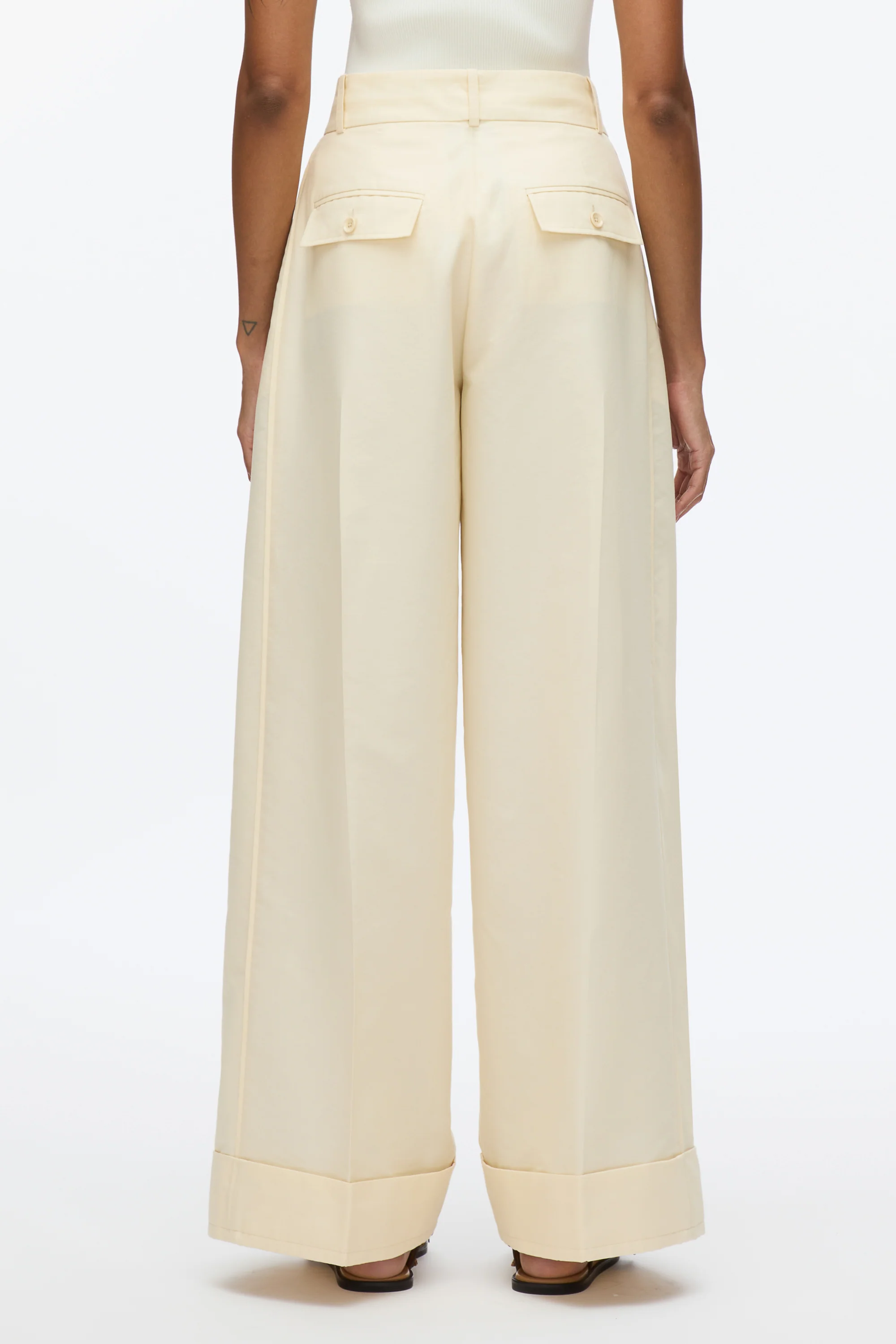 Petite Pleated Wide Leg Trouser - Image 14
