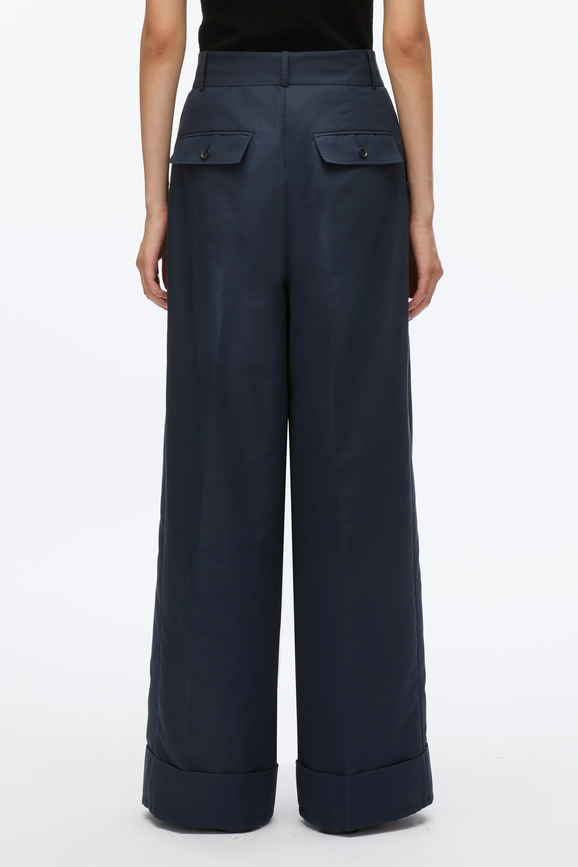 Petite Pleated Wide Leg Trouser - Image 4