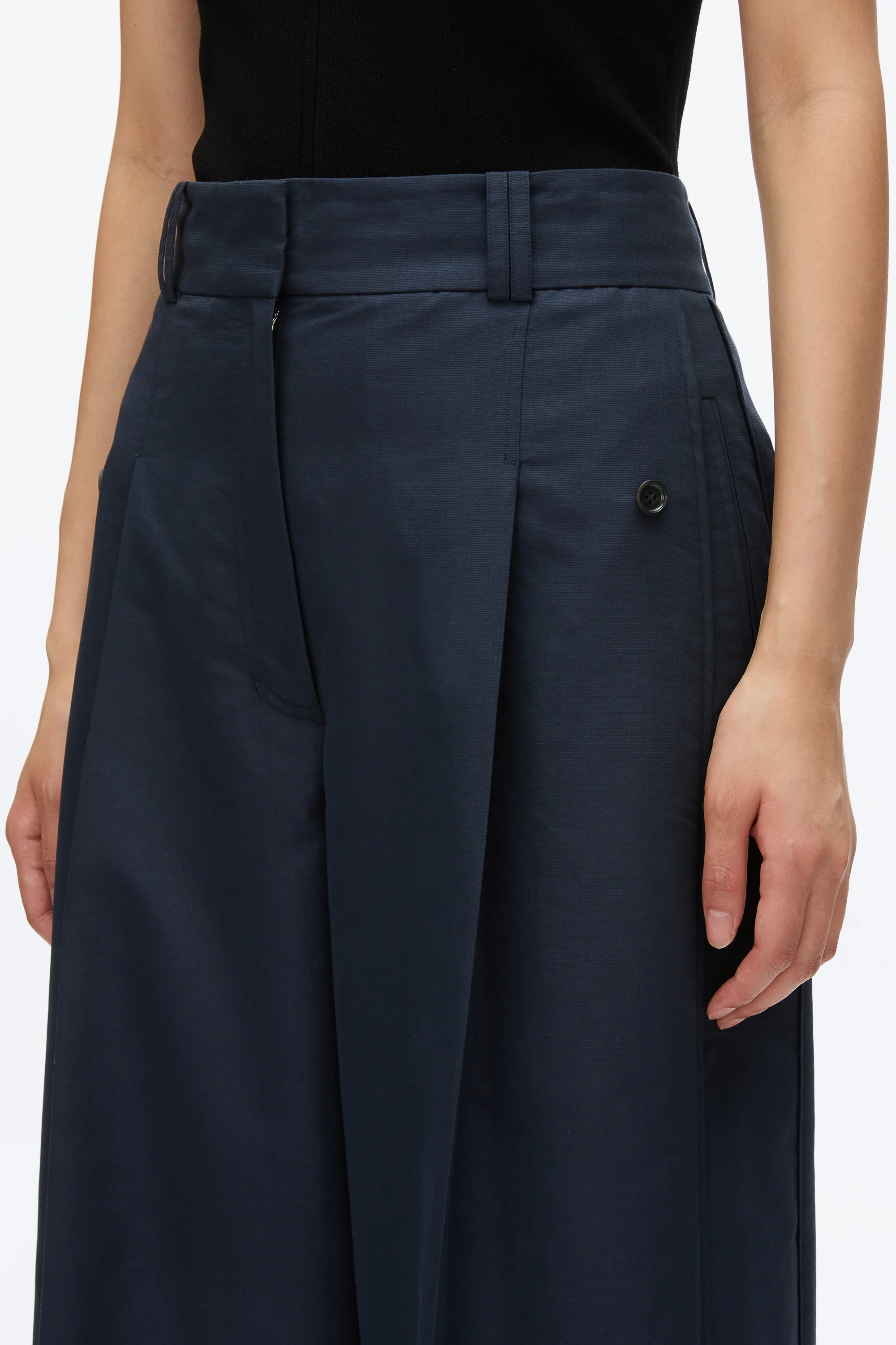 Petite Pleated Wide Leg Trouser - Image 5