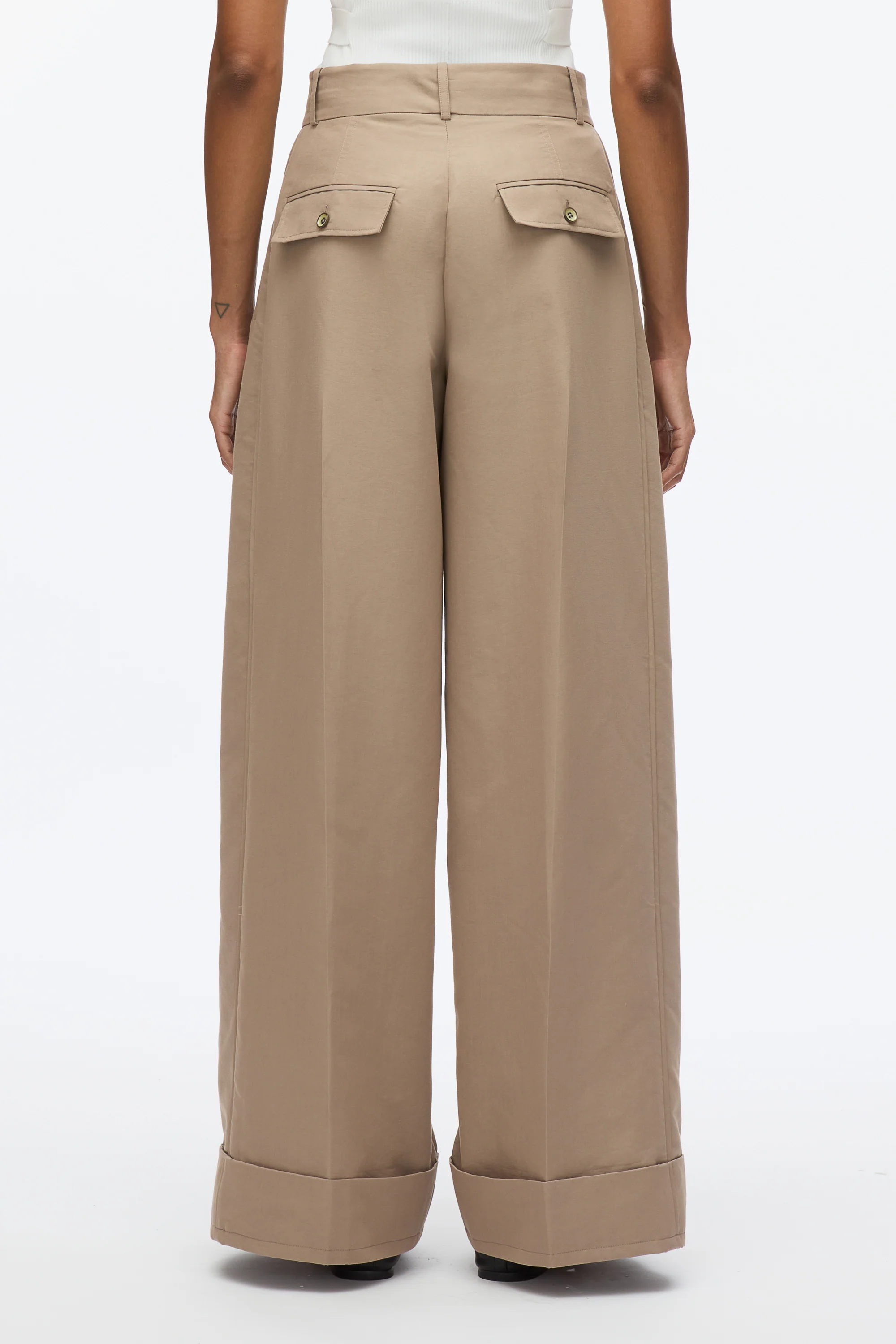 Petite Pleated Wide Leg Trouser - Image 9