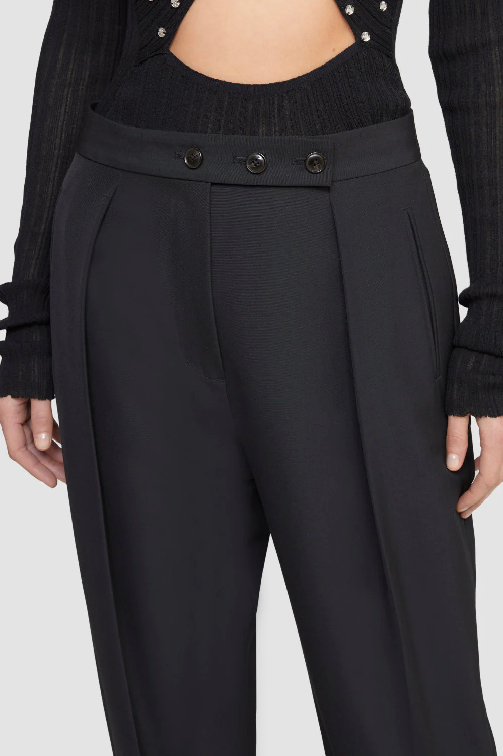 High-Waisted Tapered Trousers - Image 5