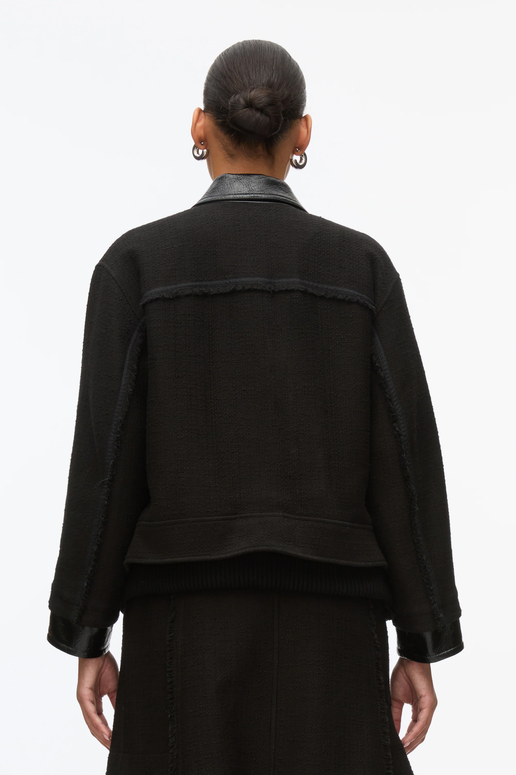 Hybrid Tweed Moto Jacket - Image 9