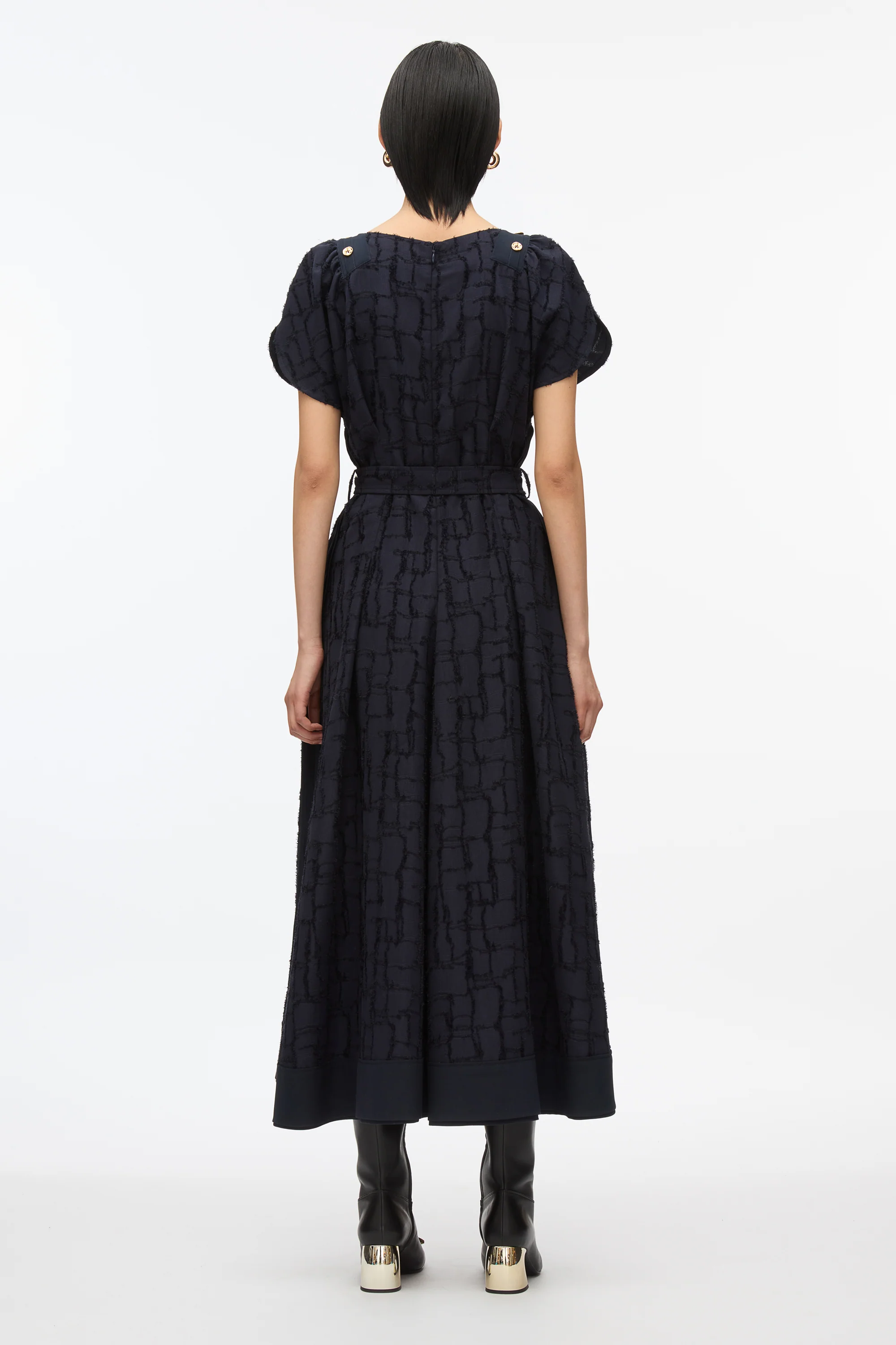 Check Fil Coupe Tulip Dress - Image 3