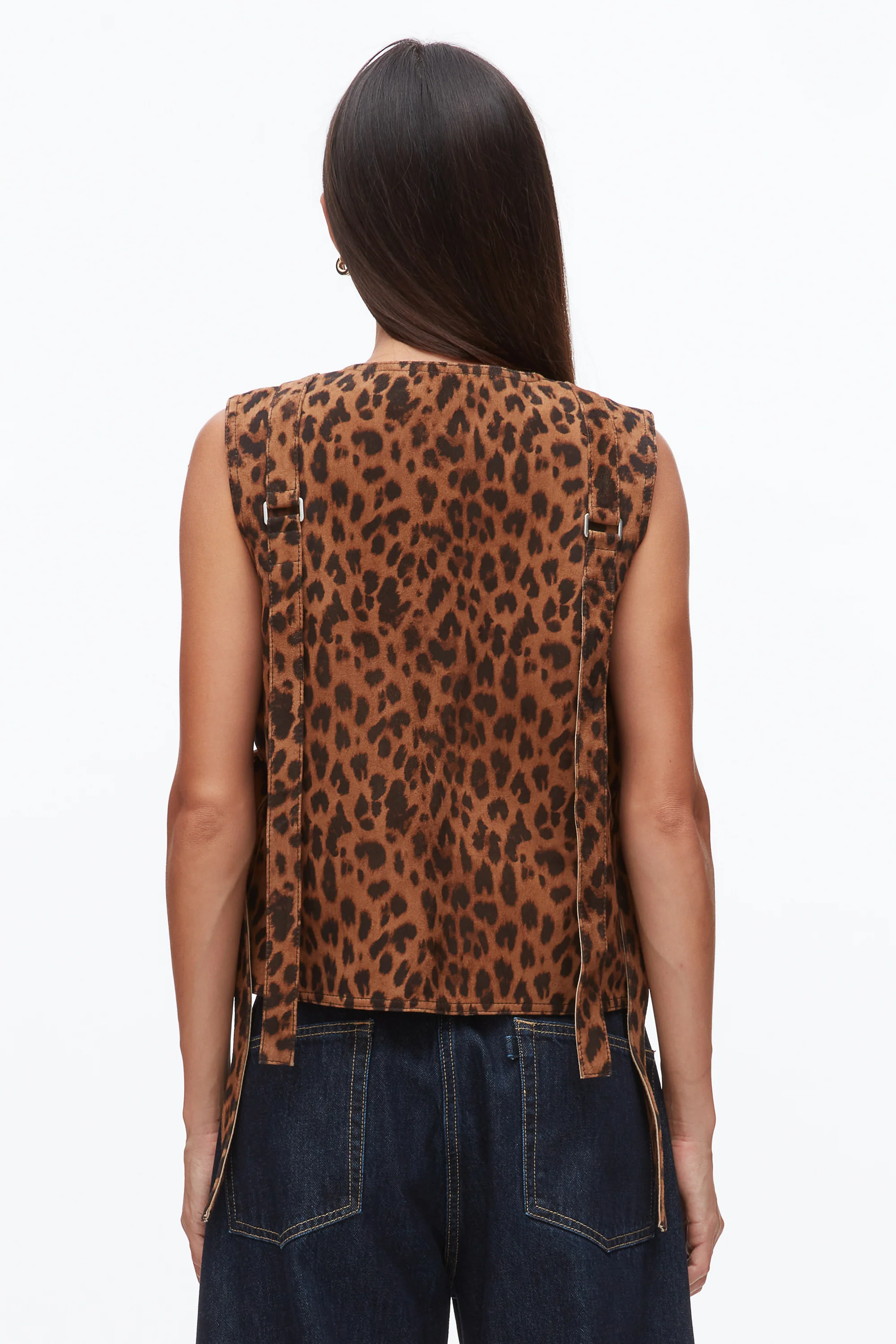 Leopard Print Field Vest - Image 5