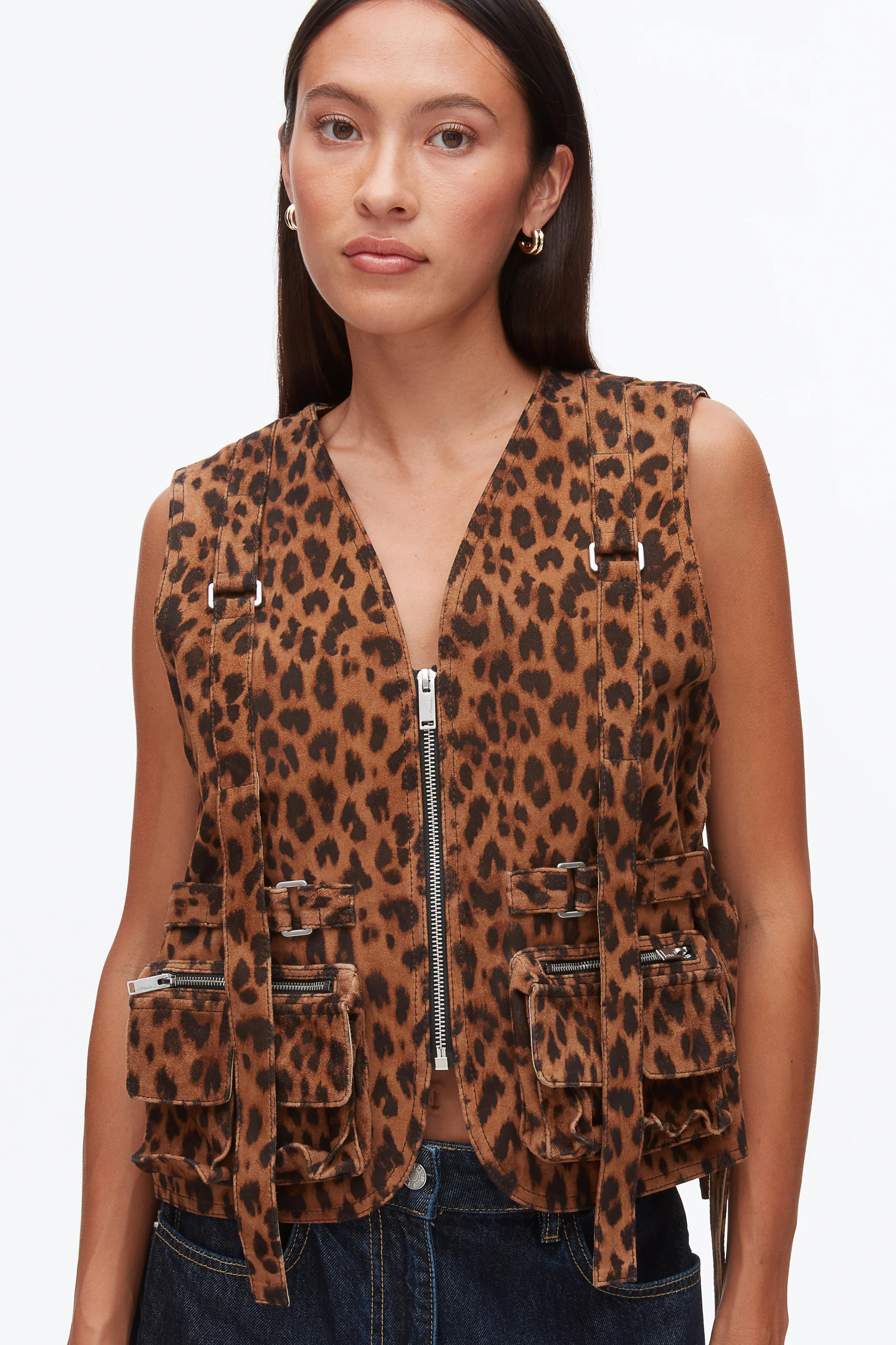 Leopard Print Field Vest - Image 6