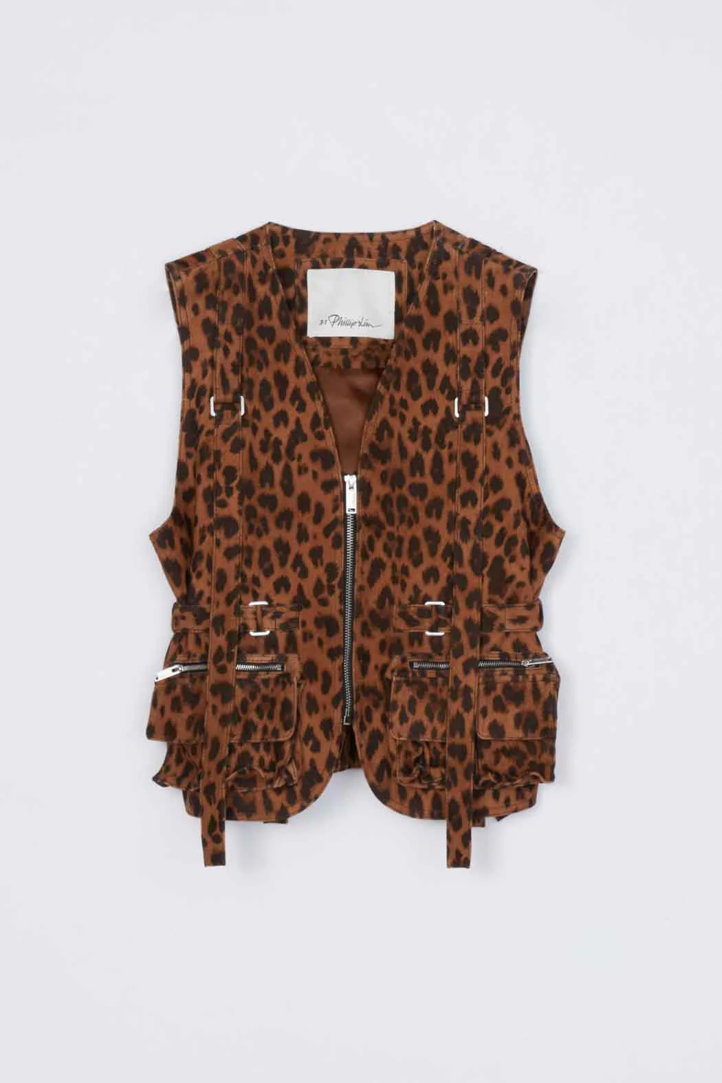 Leopard Print Field Vest - Image 7