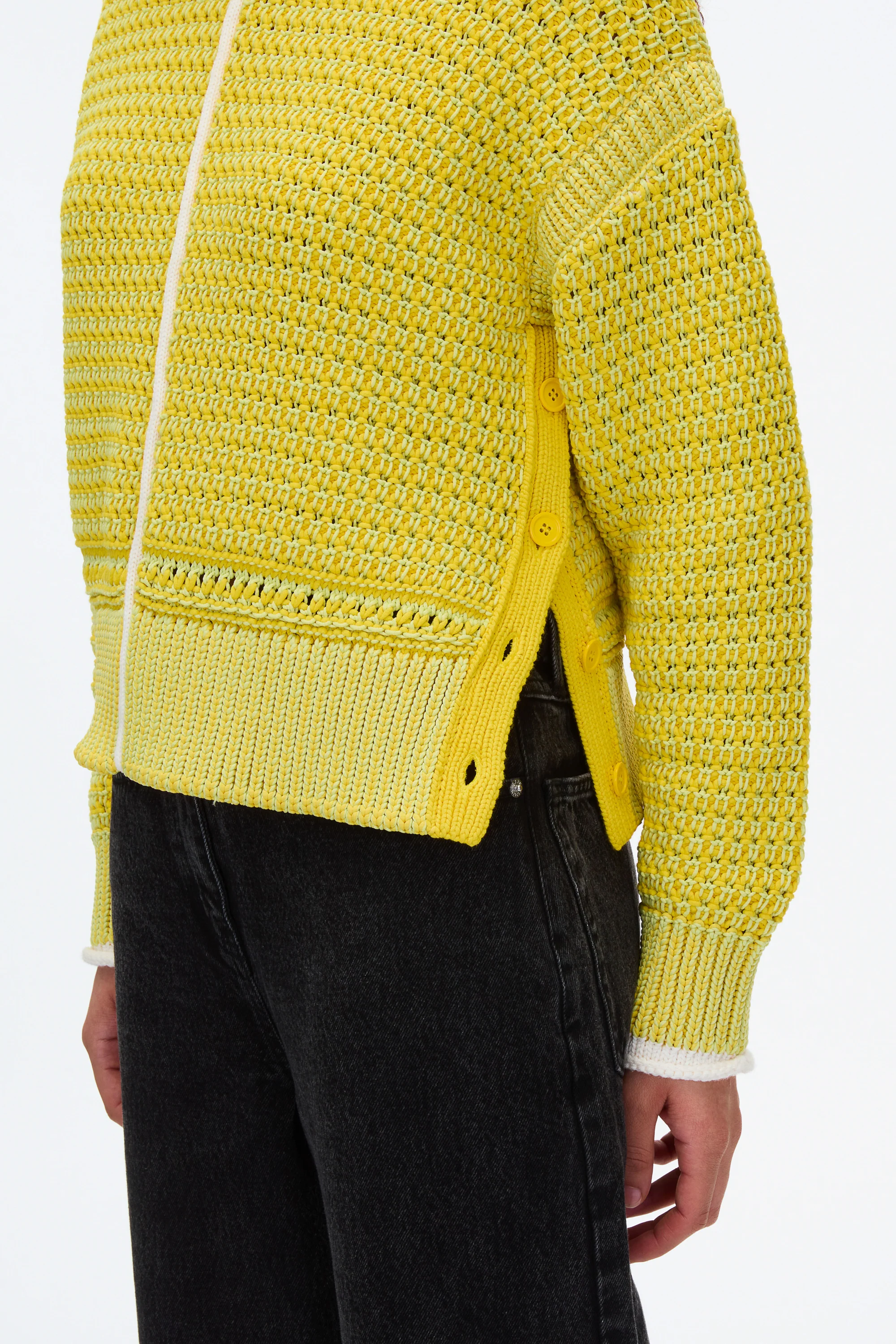 Bi-Color Pullover with Button Details - Image 5