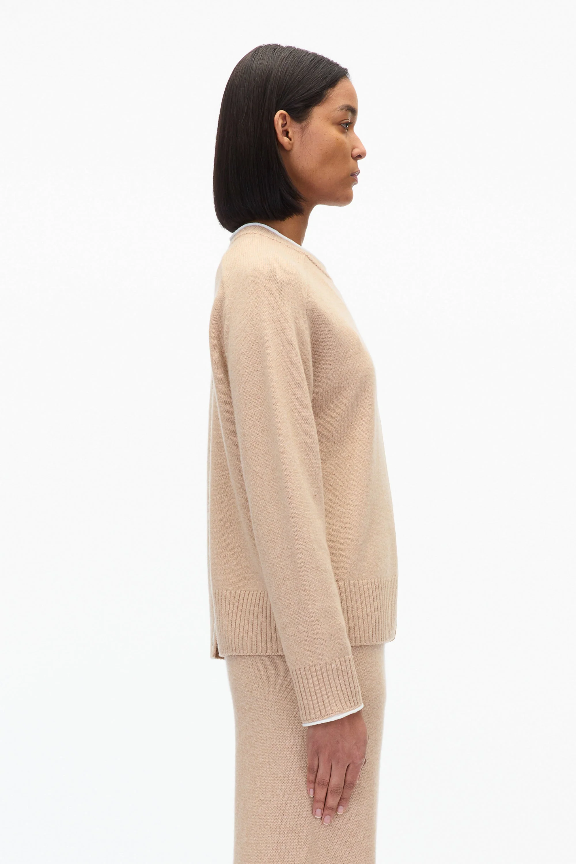 Relaxed Crewneck with Contrast Trims - Image 3