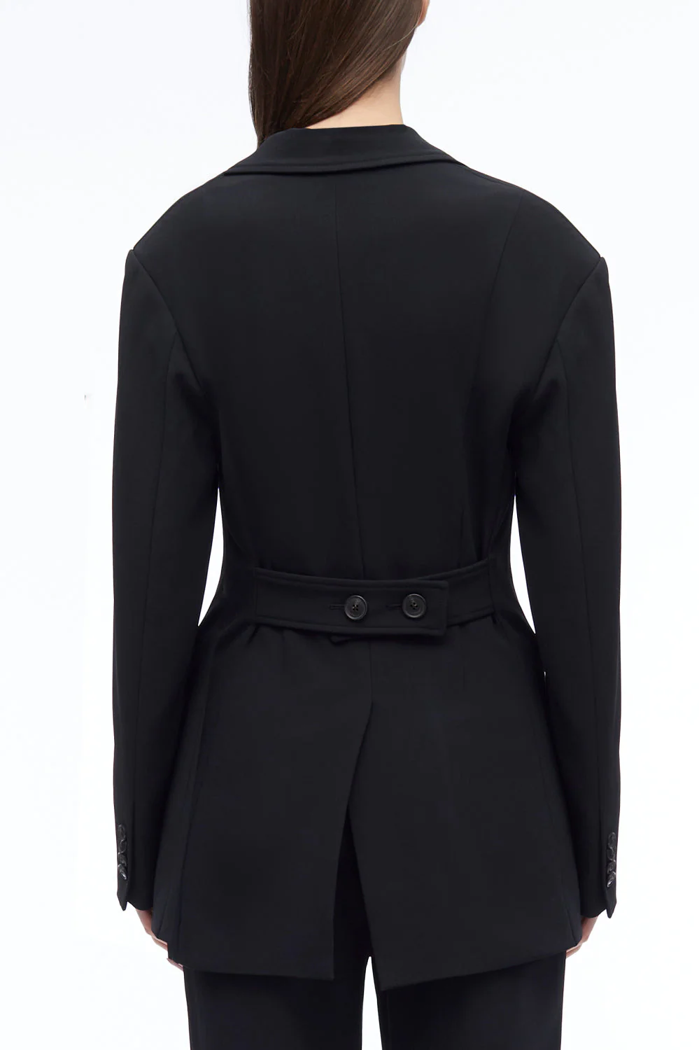 Matte Crepe Cinched Blazer - Image 5