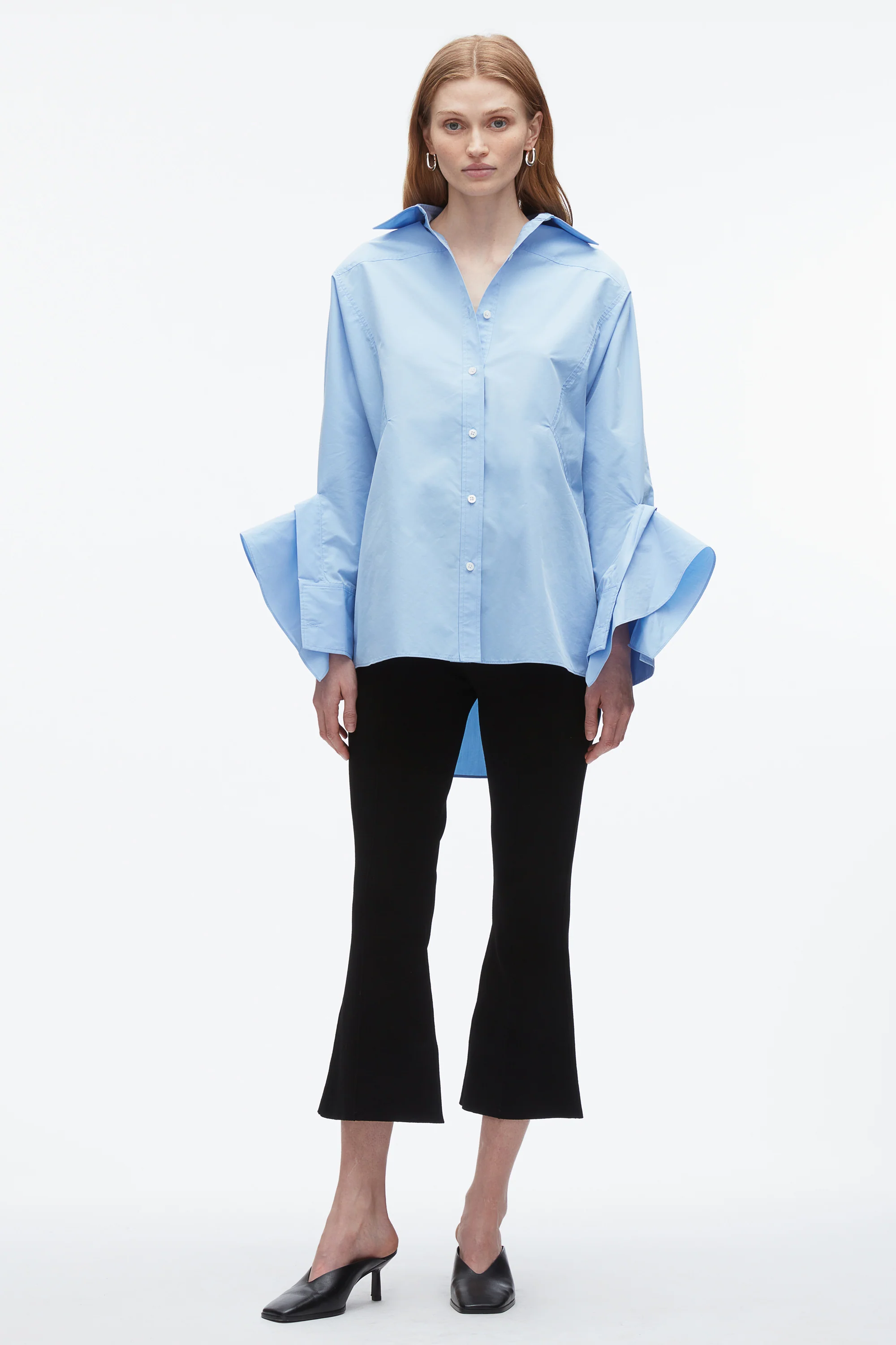 Oversize Shirt with Cascade Cuff - Image 11