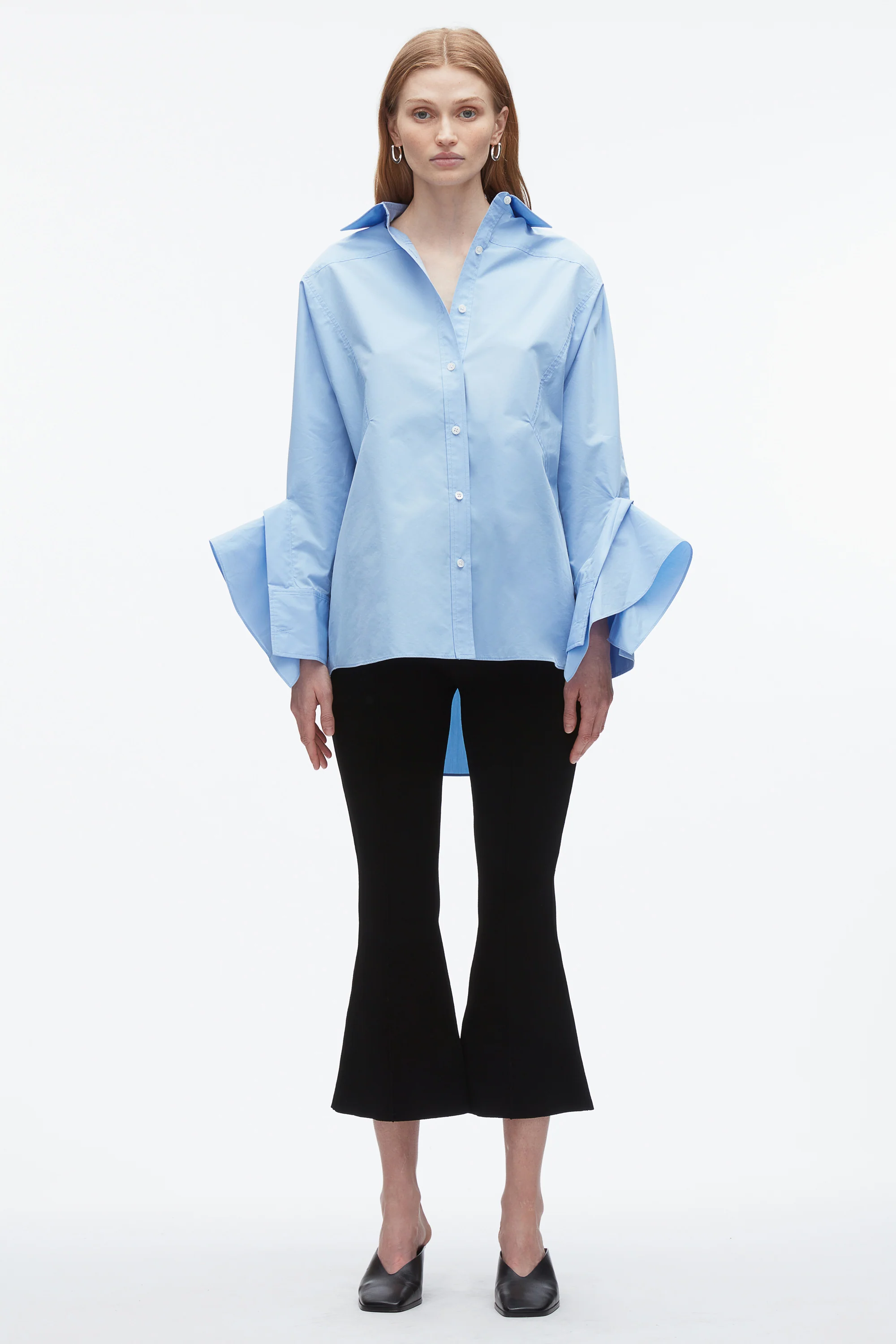 Oversize Shirt with Cascade Cuff - Image 12