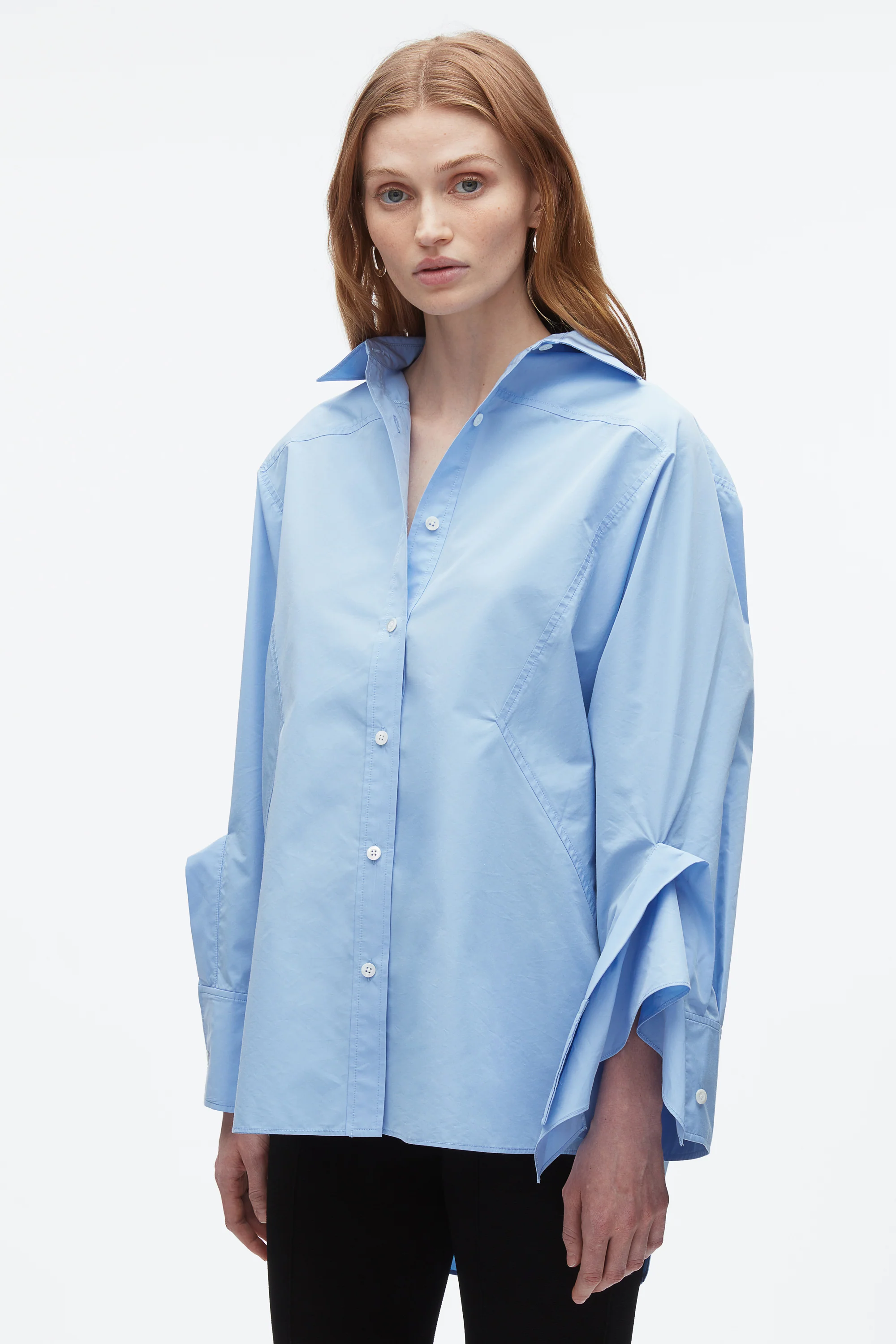 Oversize Shirt with Cascade Cuff - Image 16