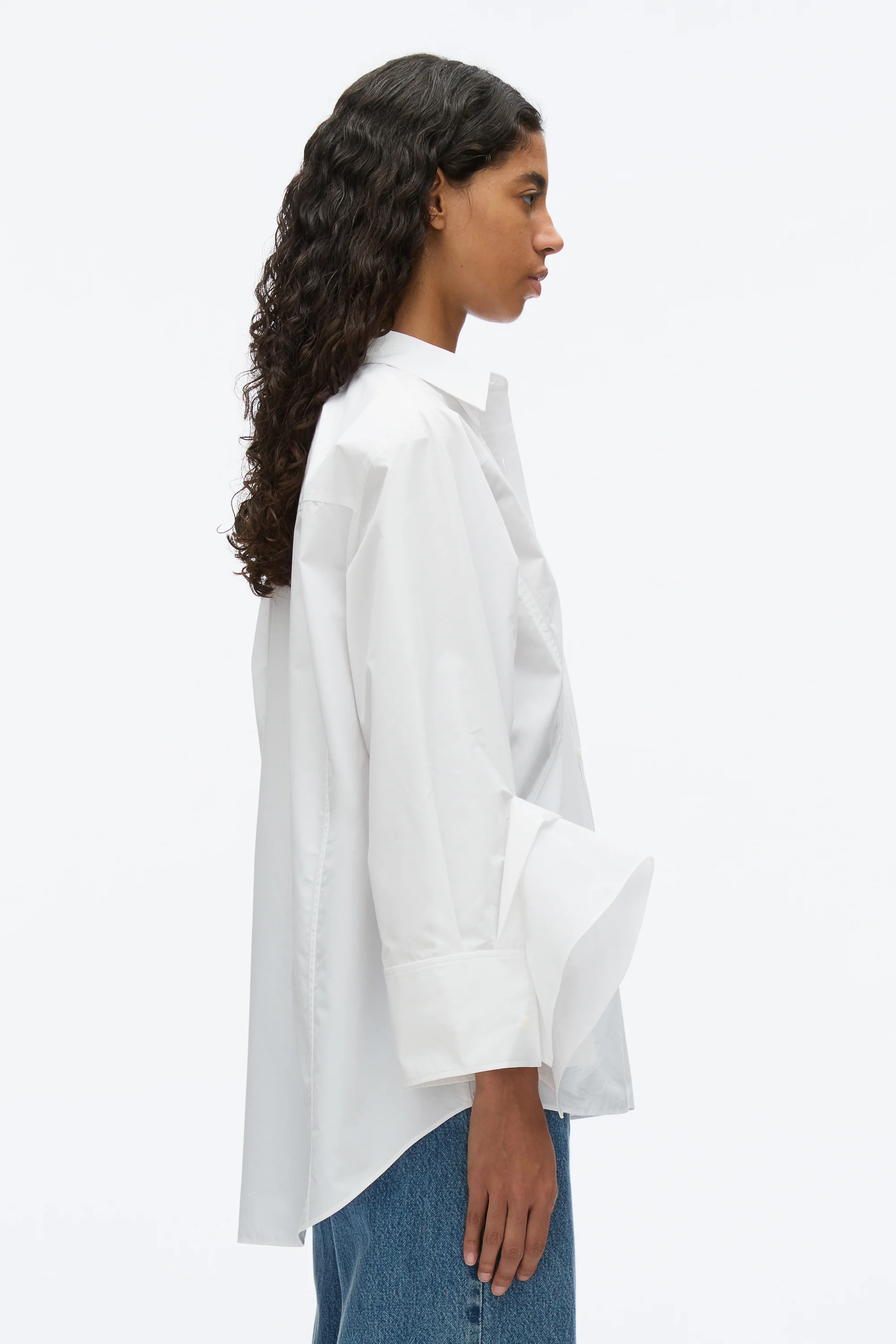 Oversize Shirt with Cascade Cuff - Image 3