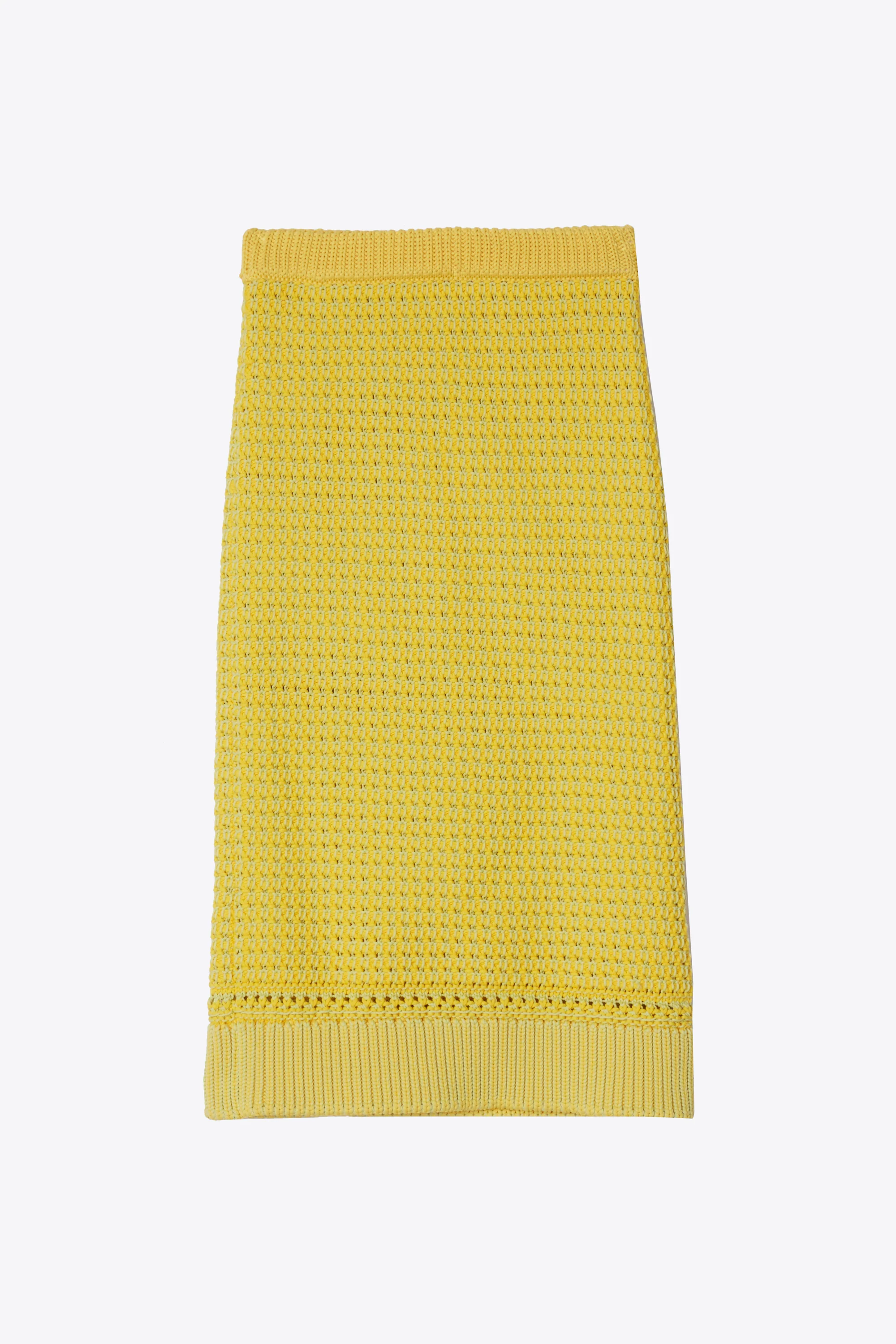 Bi-Color Knit Pencil Skirt - Image 6