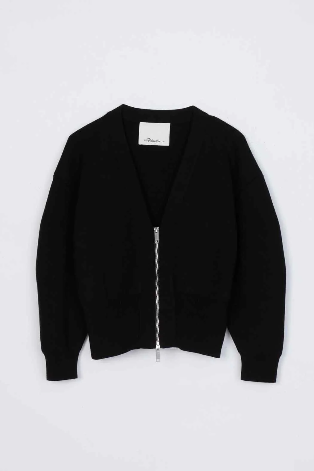 Round Sleeve Zip Cardigan - Image 6