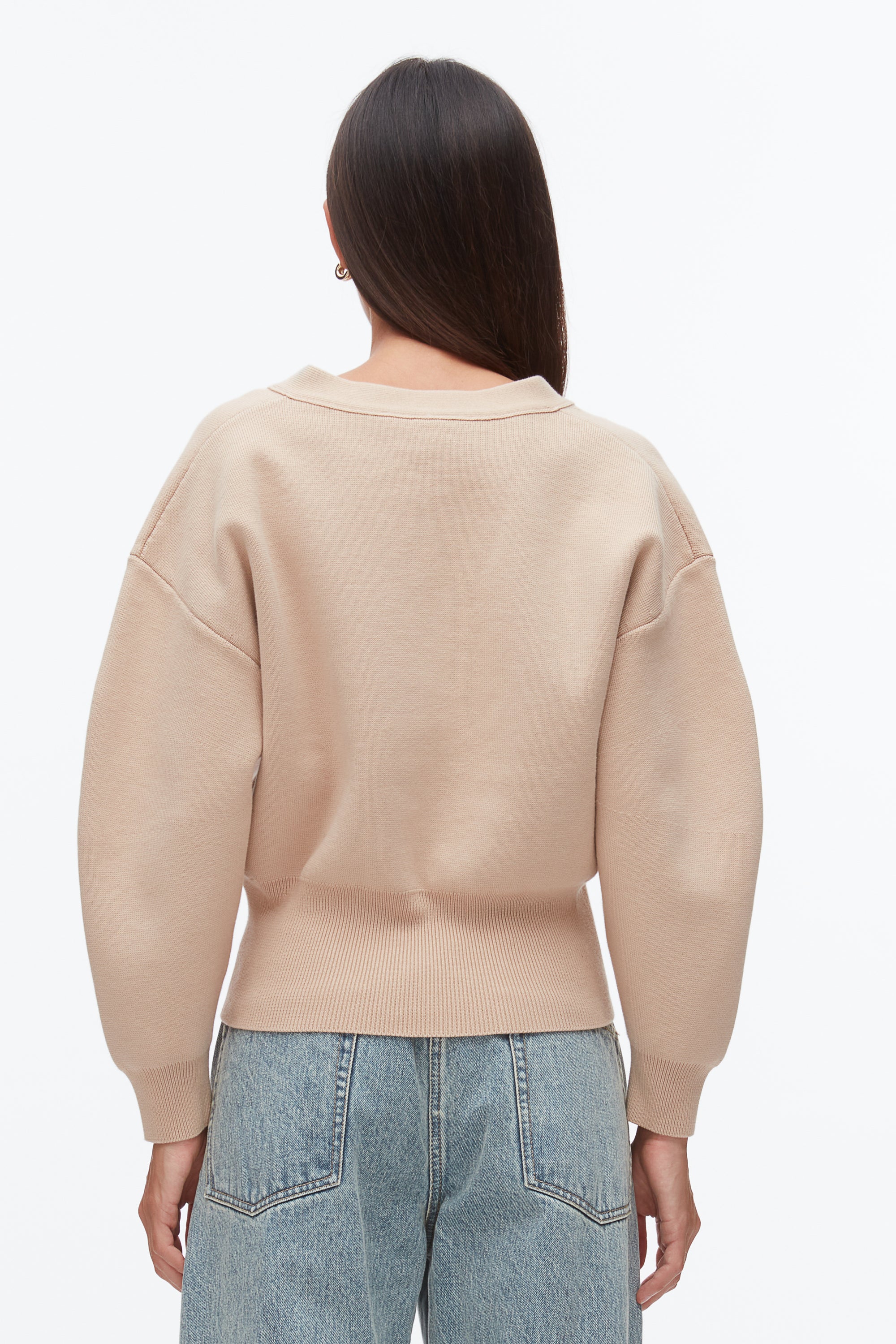 Round Sleeve Zip Cardigan - Image 11