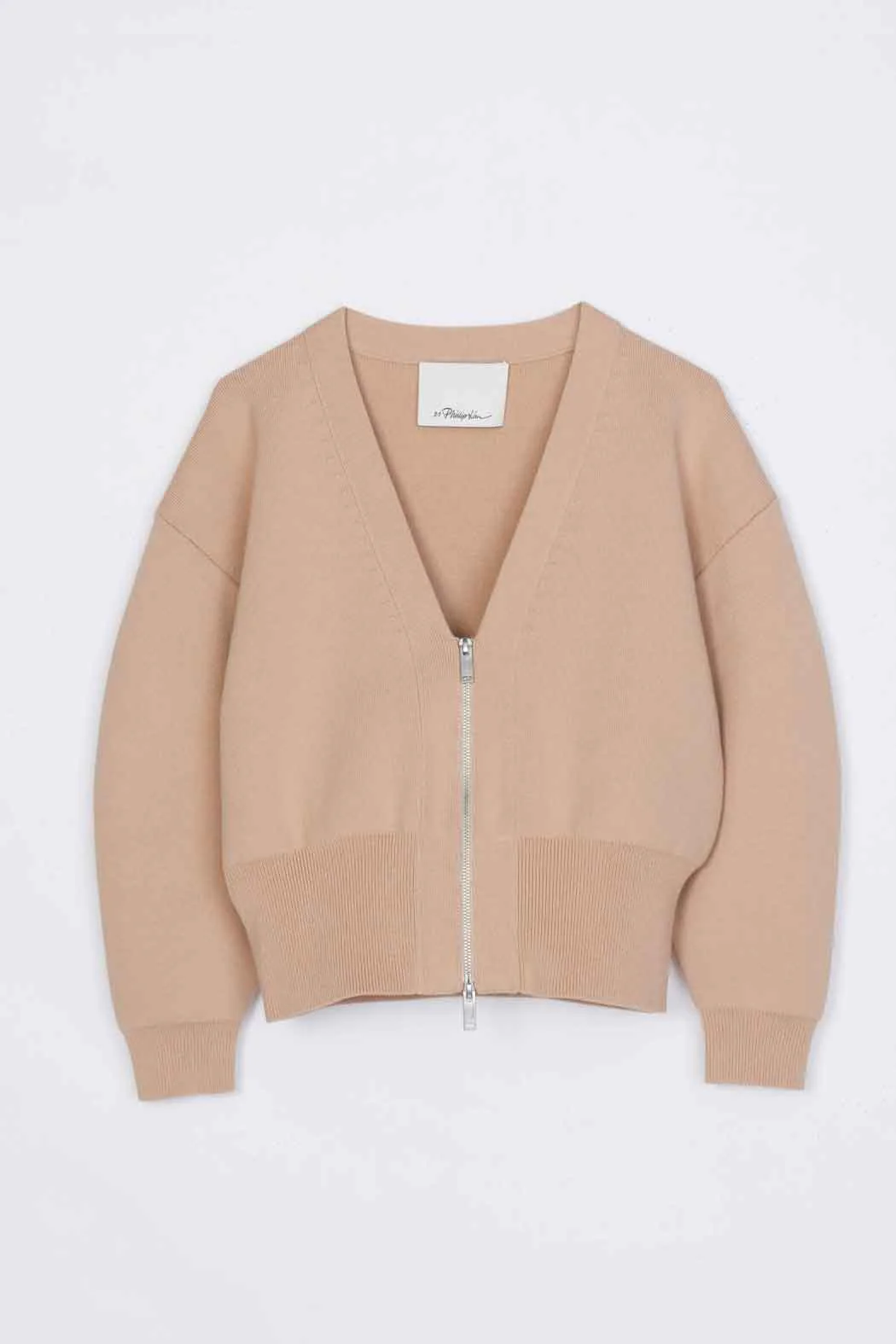 Round Sleeve Zip Cardigan - Image 13