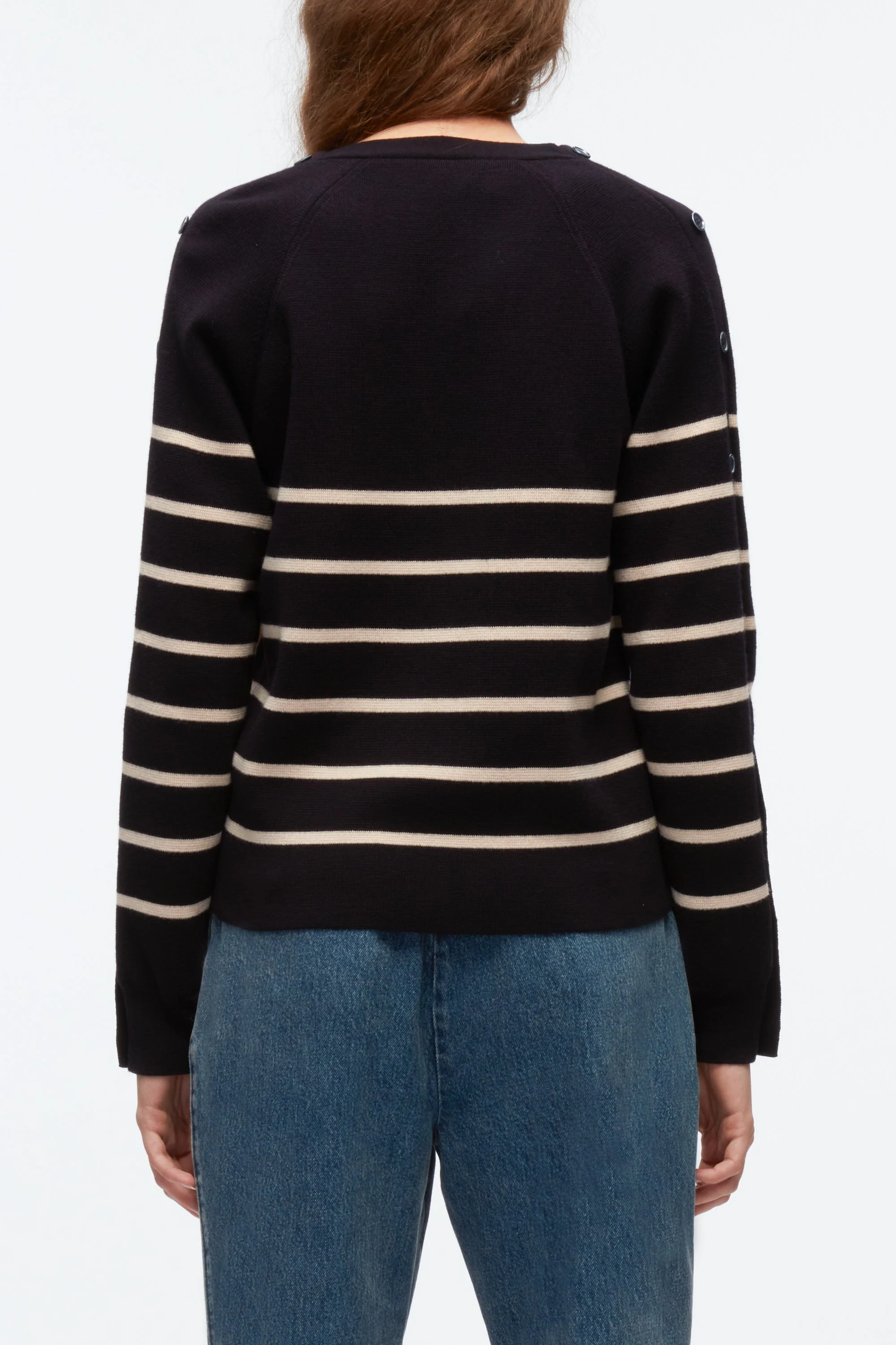 Sailor Stripe Button Sleeve Cardigan - Image 9