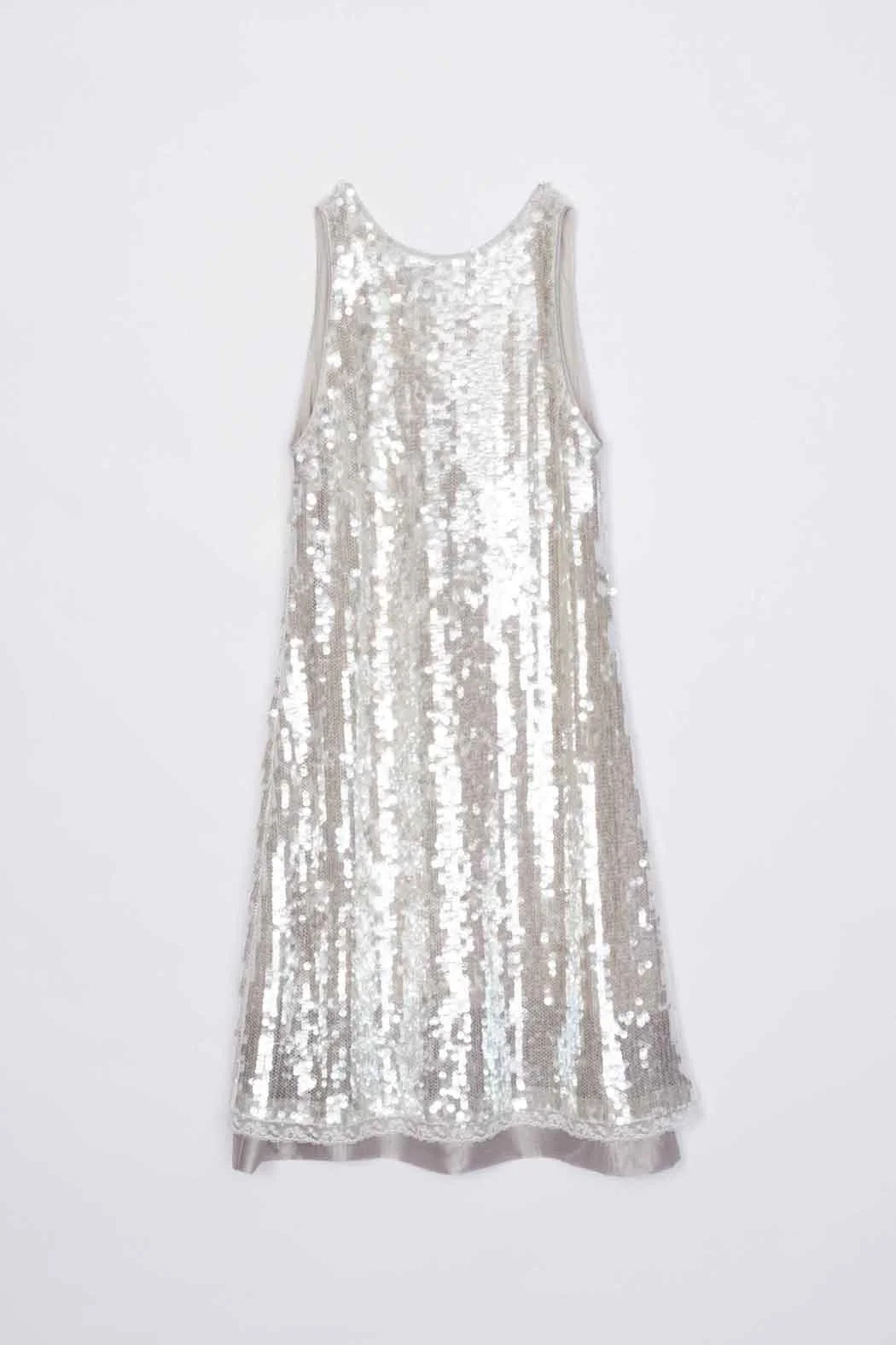 Sequin Tank Dress with Bow - Image 7