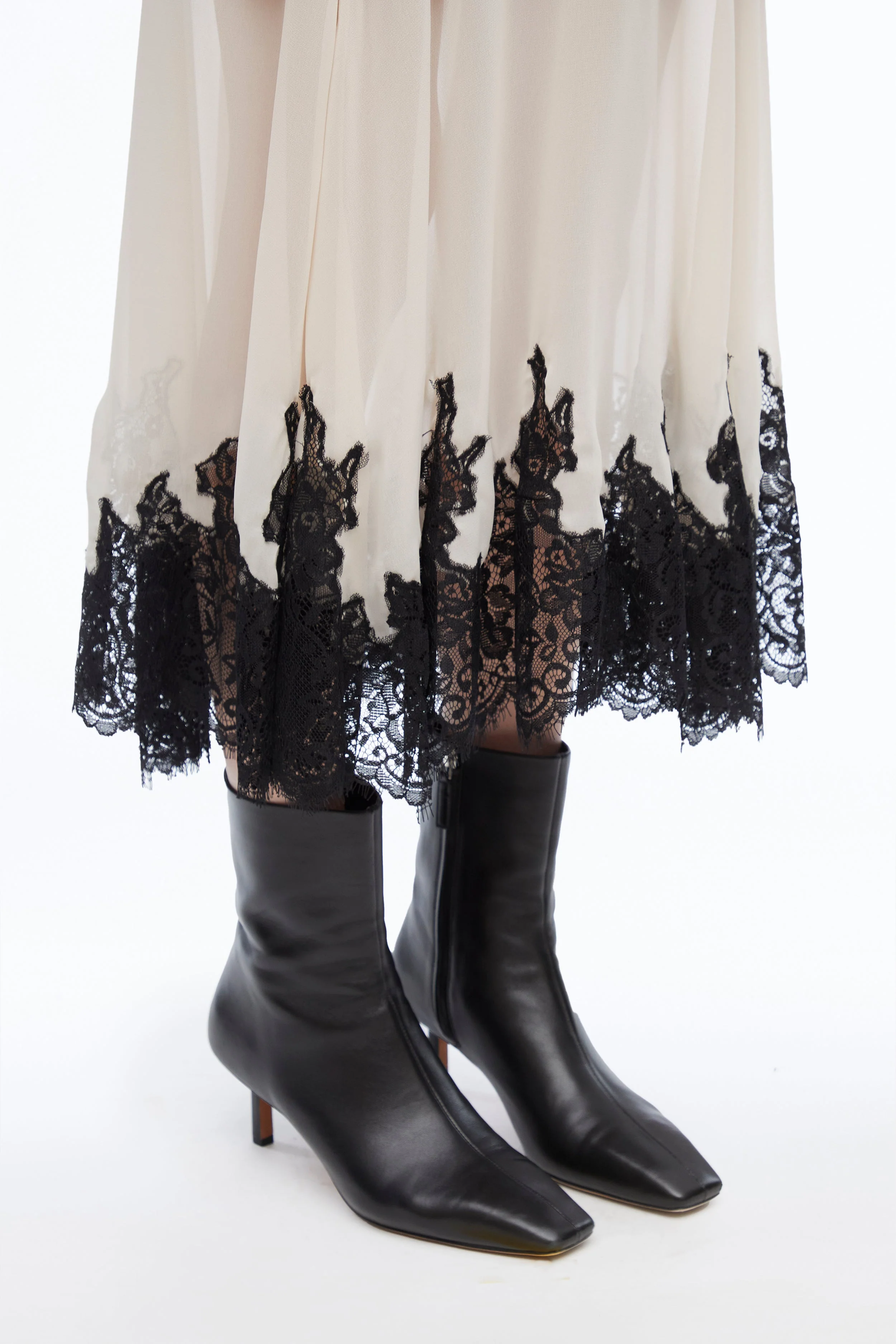 Lace-Trim Midi Dress - Image 10