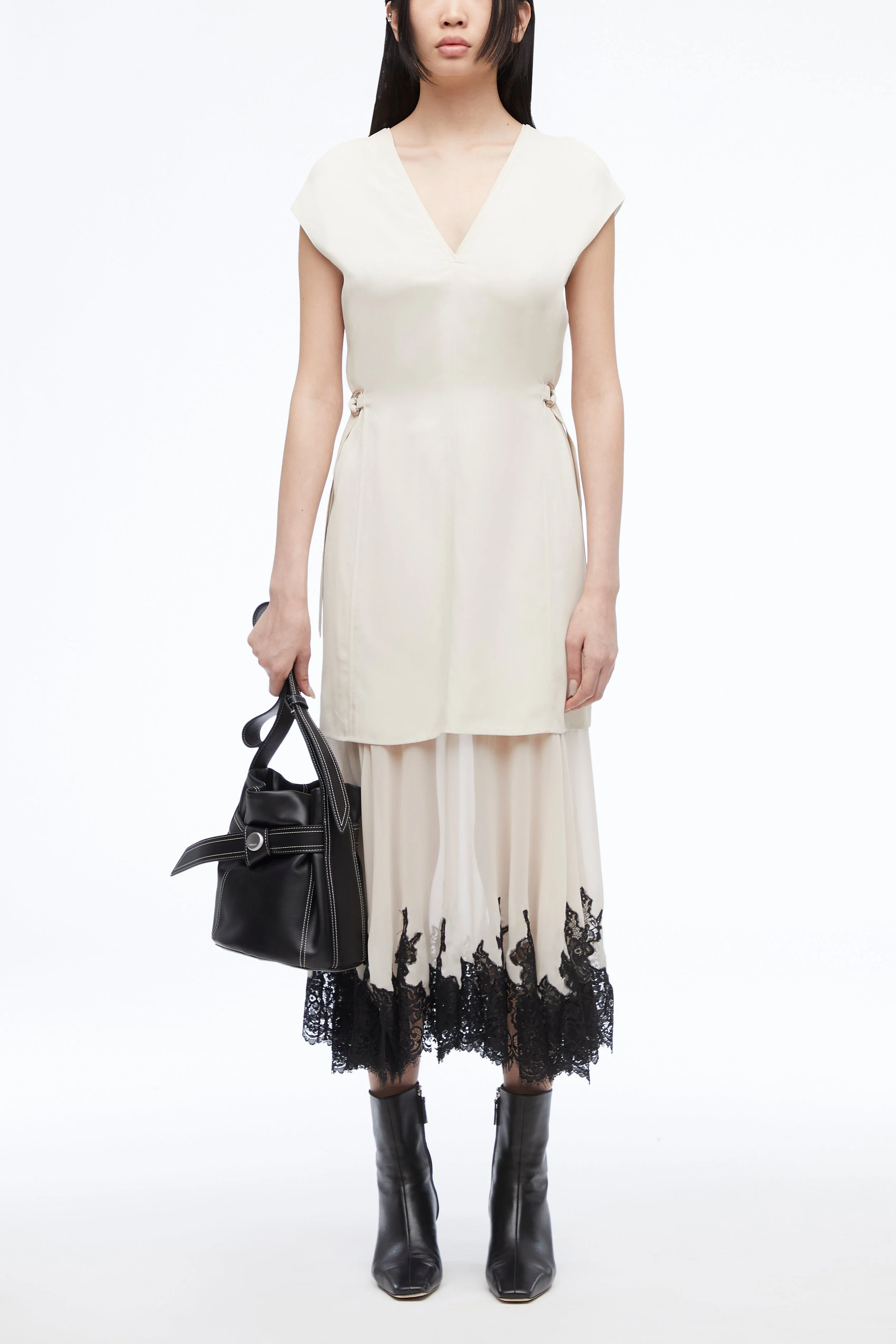 Lace-Trim Midi Dress - Image 6