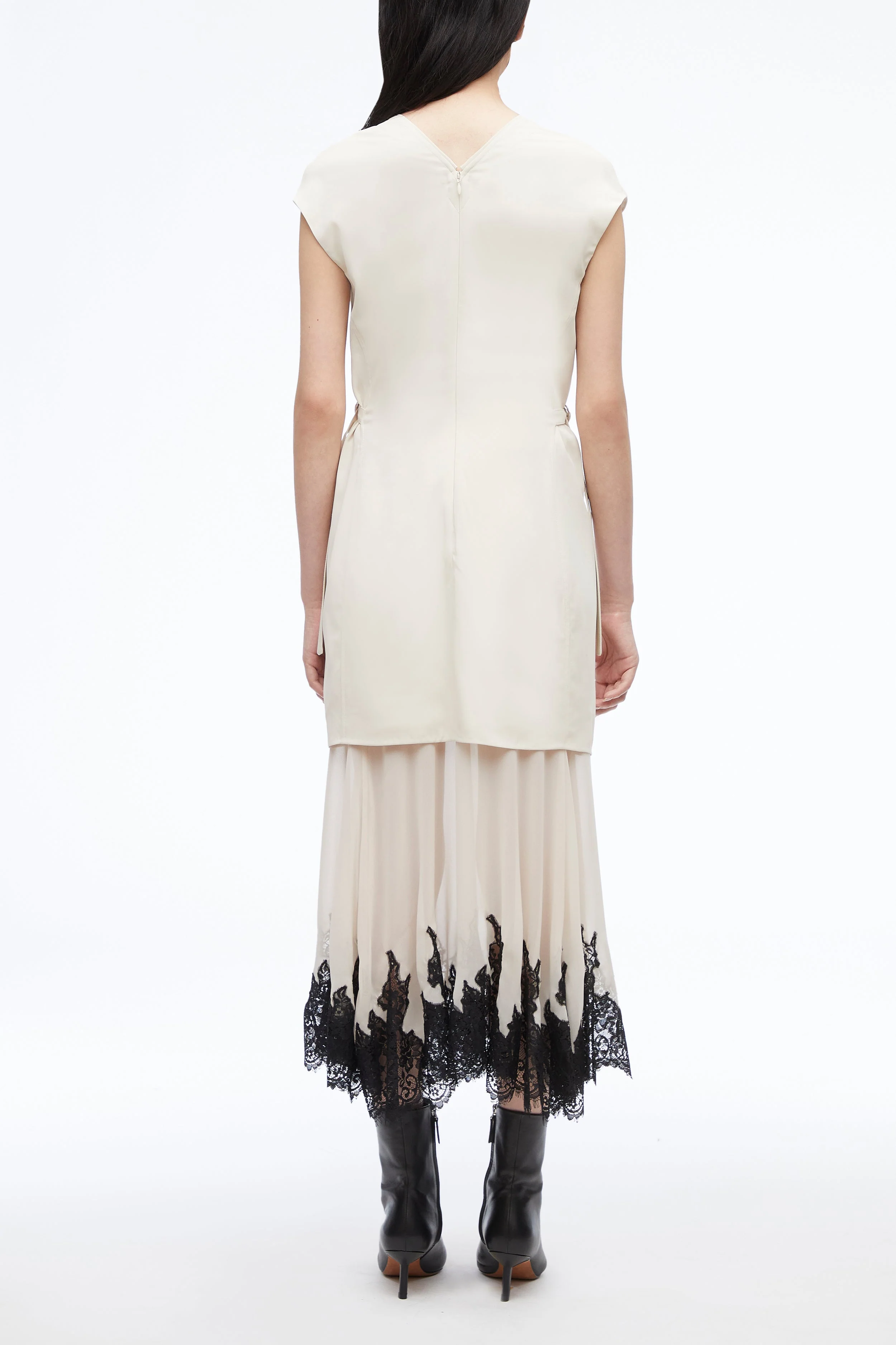 Lace-Trim Midi Dress - Image 7