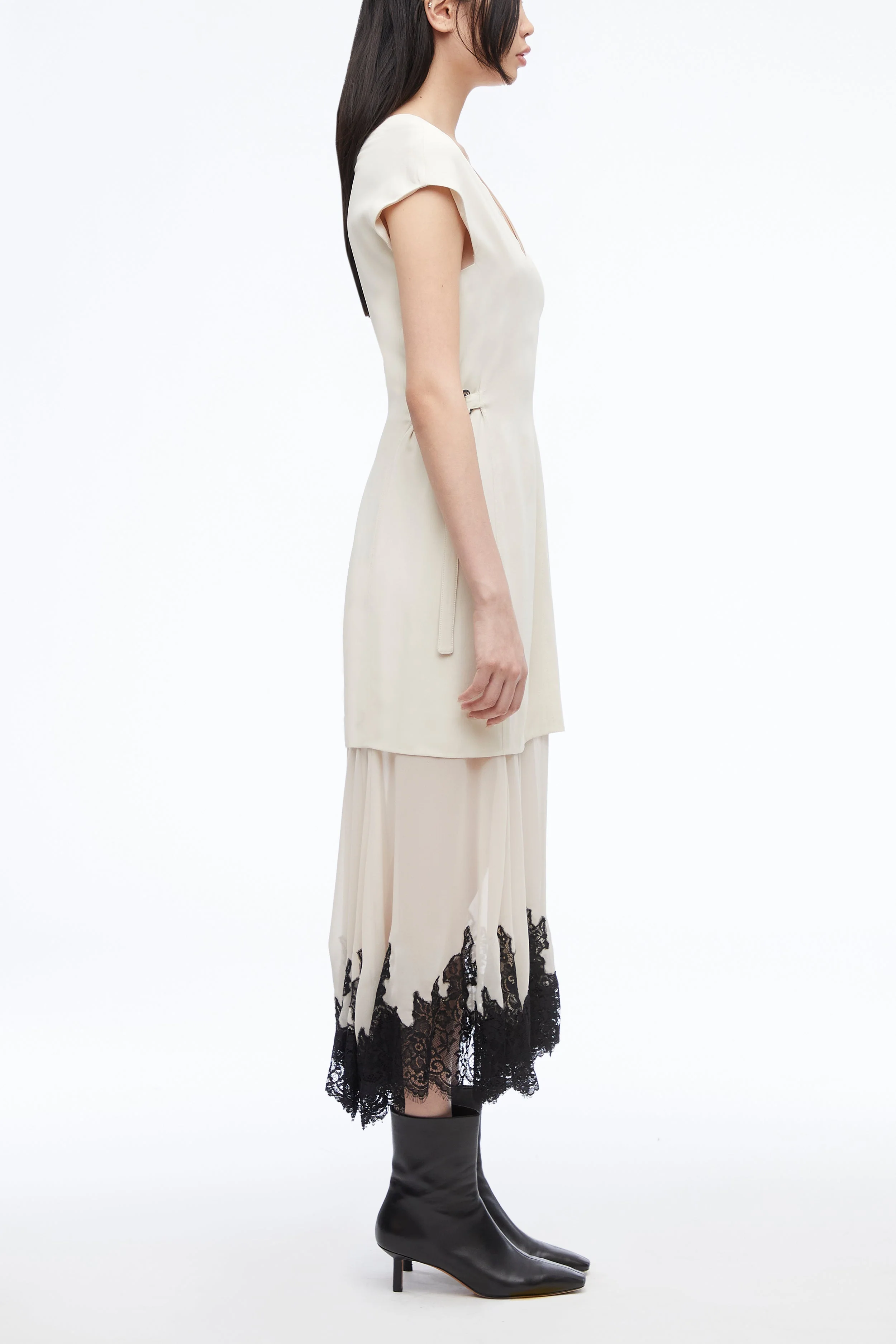 Lace-Trim Midi Dress - Image 8